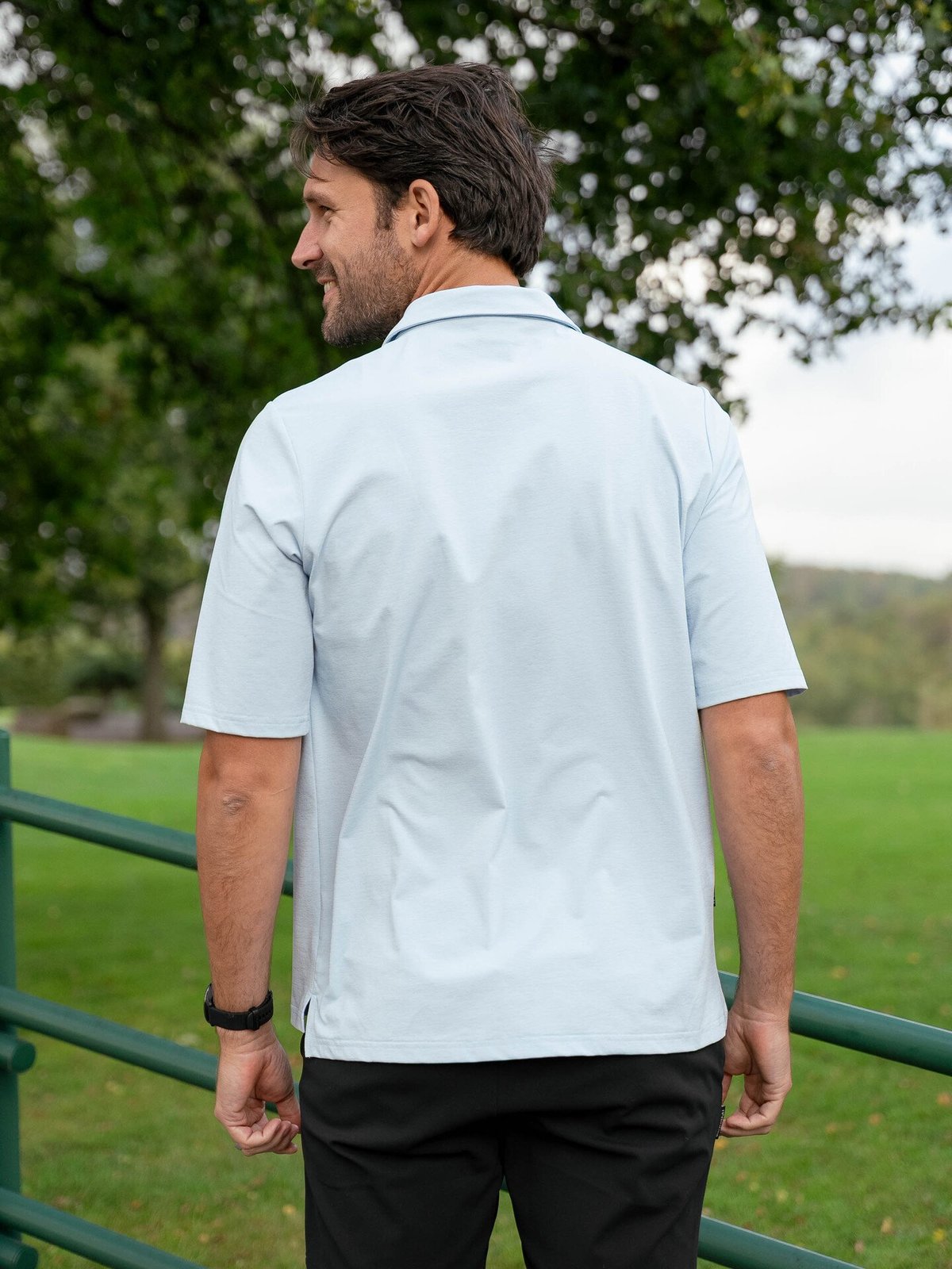 Twentyfour Mode Flex Pique Frostblå