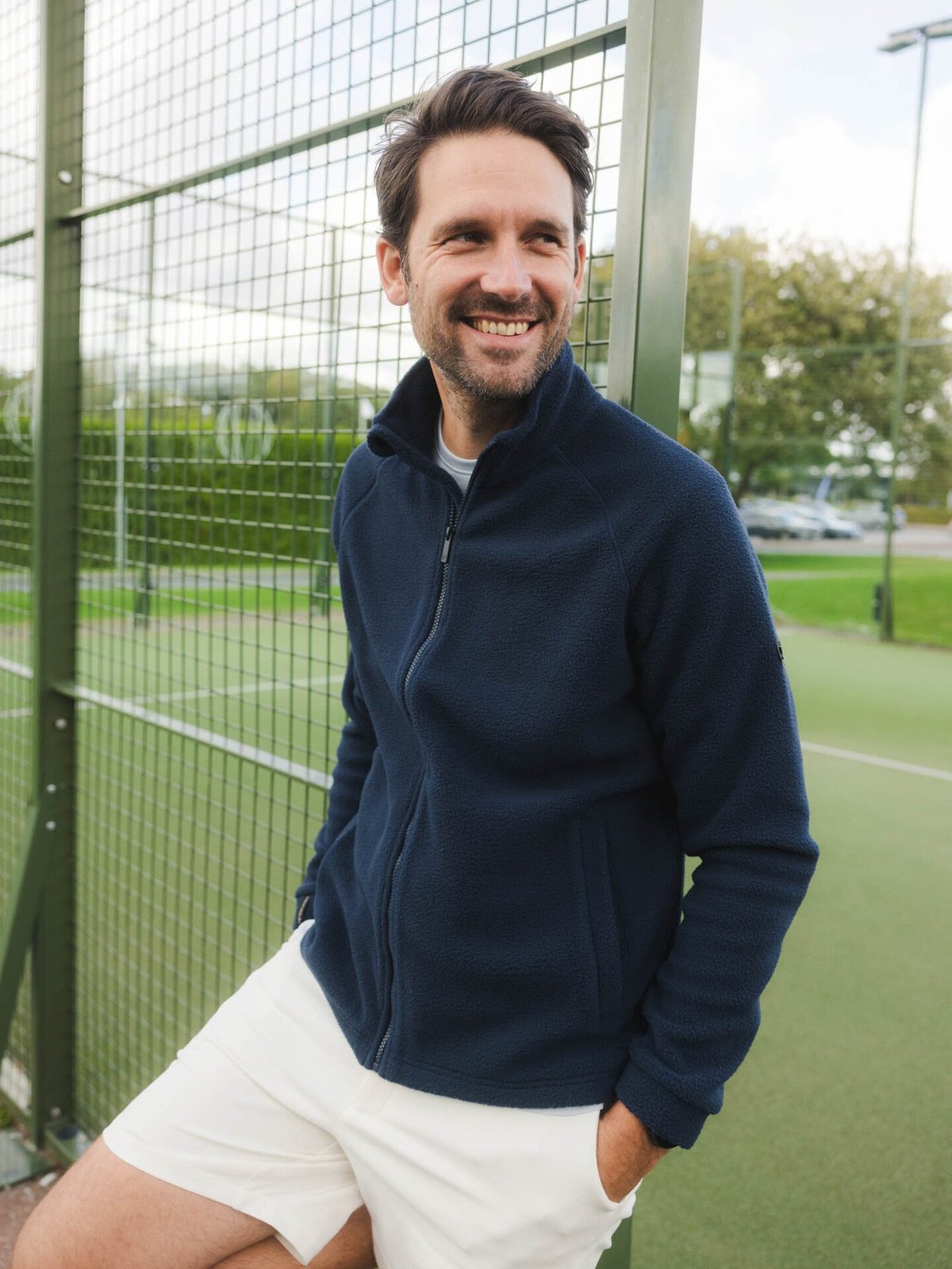 Twentyfour Mode Pile Jakke Marine