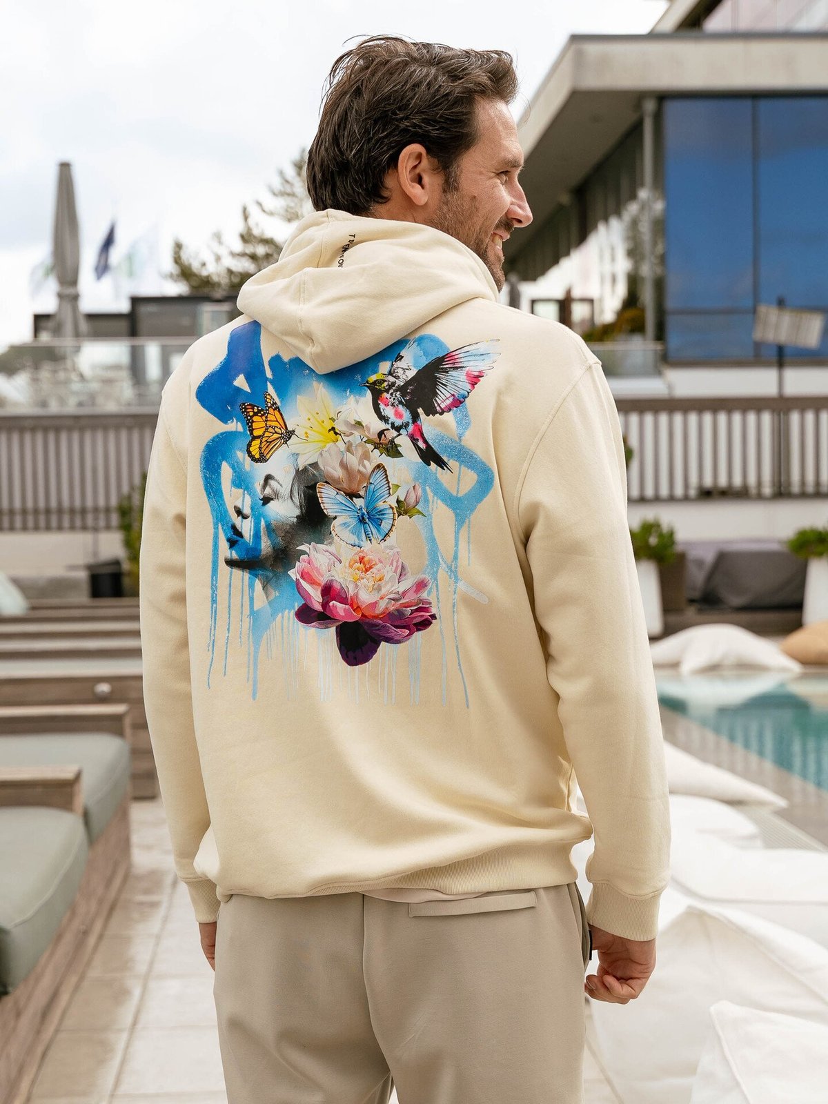 Twentyfour & Art Hoodie U Hvit