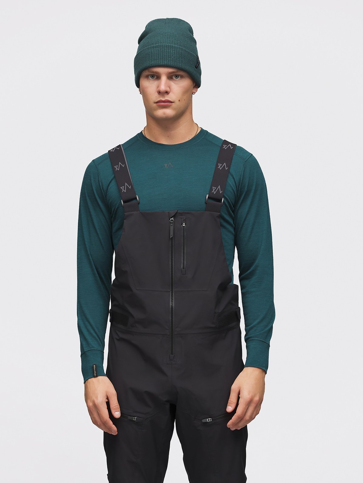 Twentyfour Aurora 3-Lags Bib Skallbukse Sort