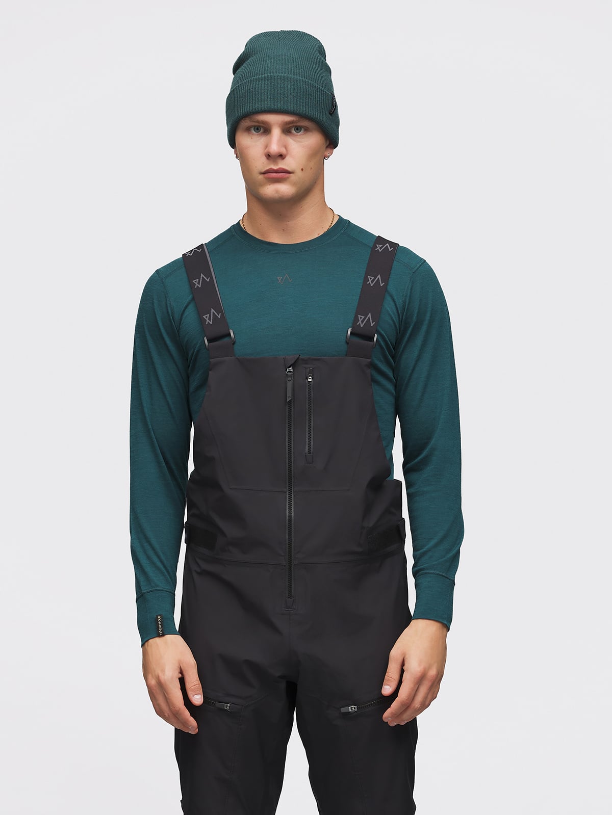 Twentyfour Aurora 3-Lags Bib Skallbukse Sort