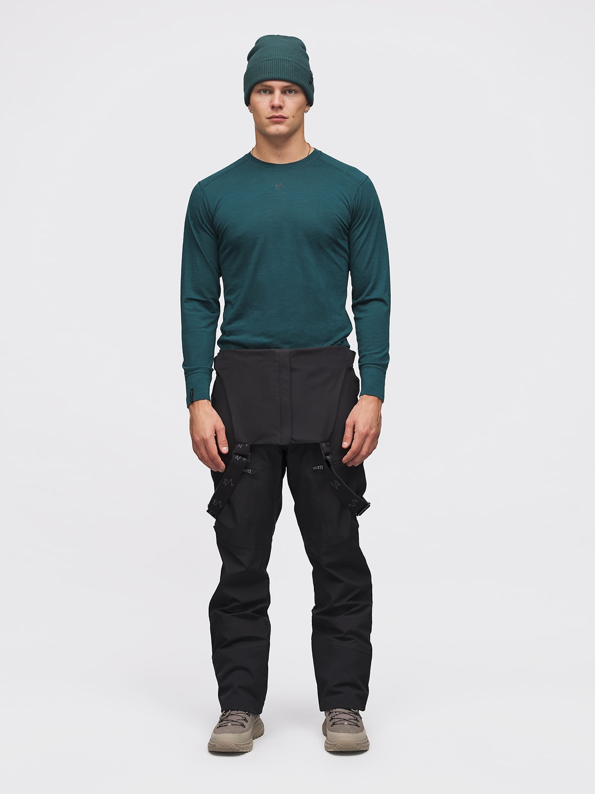 Twentyfour Aurora 3-Lags Bib Skallbukse Sort