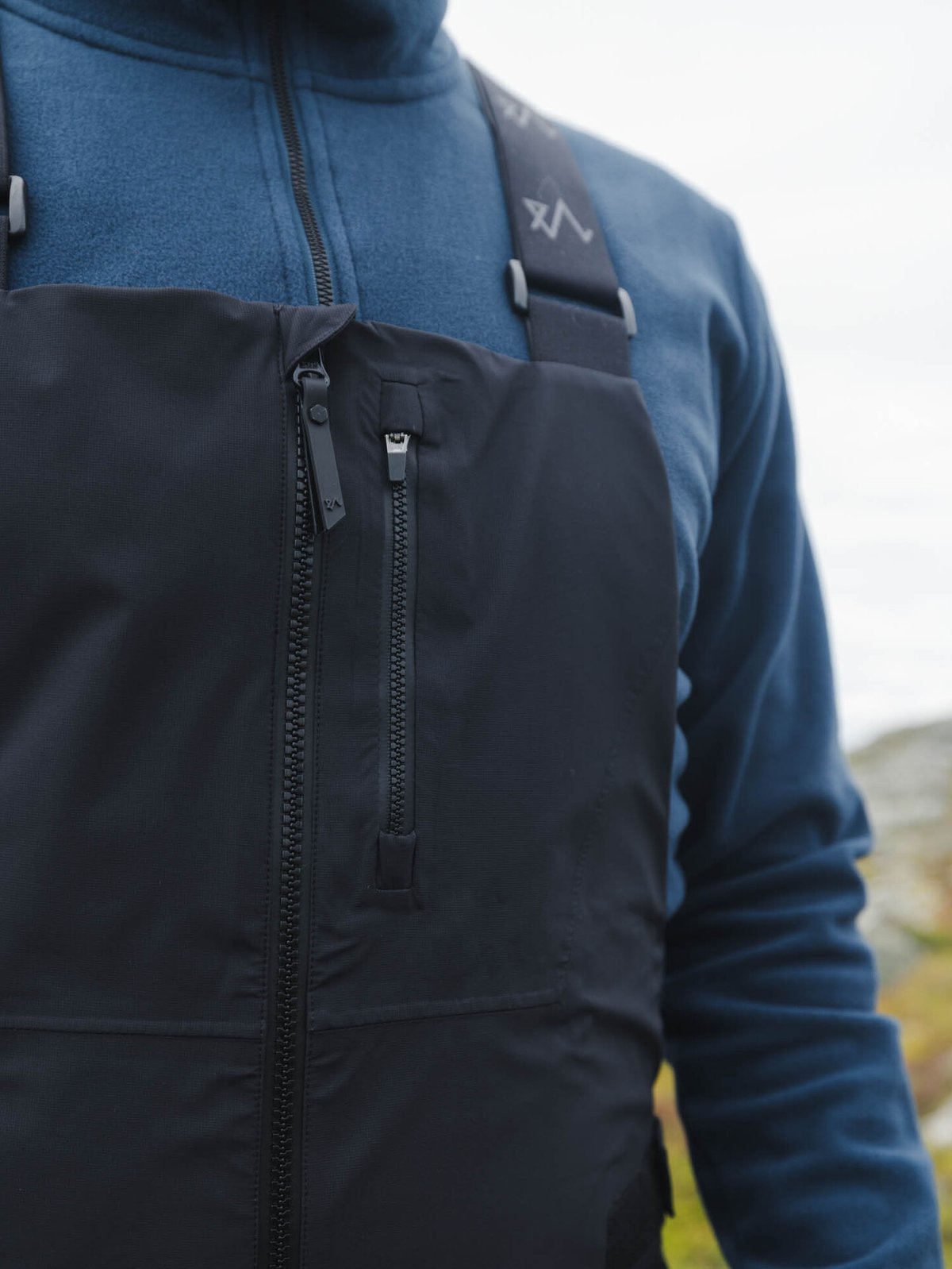Twentyfour Aurora 3-Lags Bib Skallbukse Sort