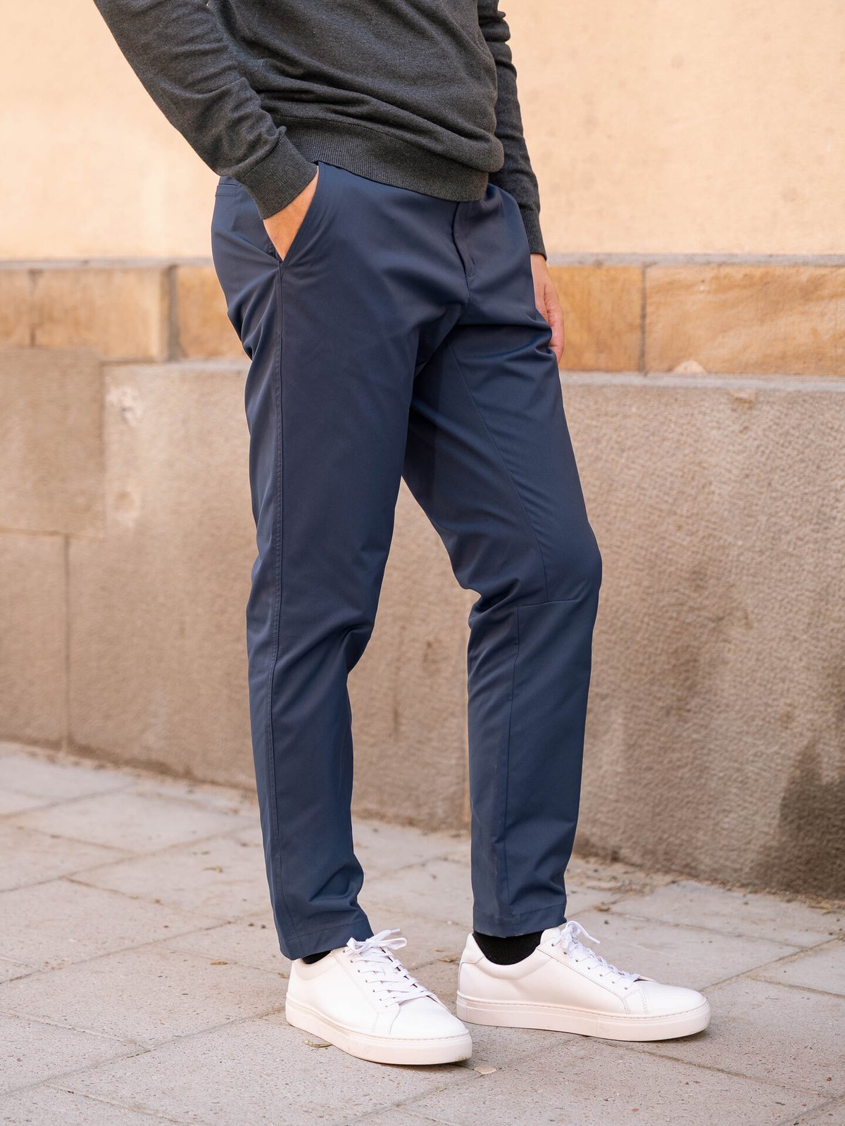 Twentyfour Mode Twill Pants Marine