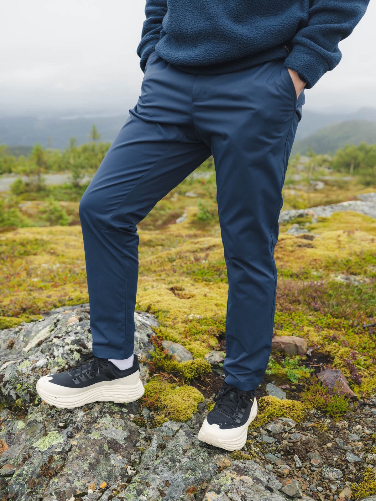 Twentyfour Mode Twill Pants Marine
