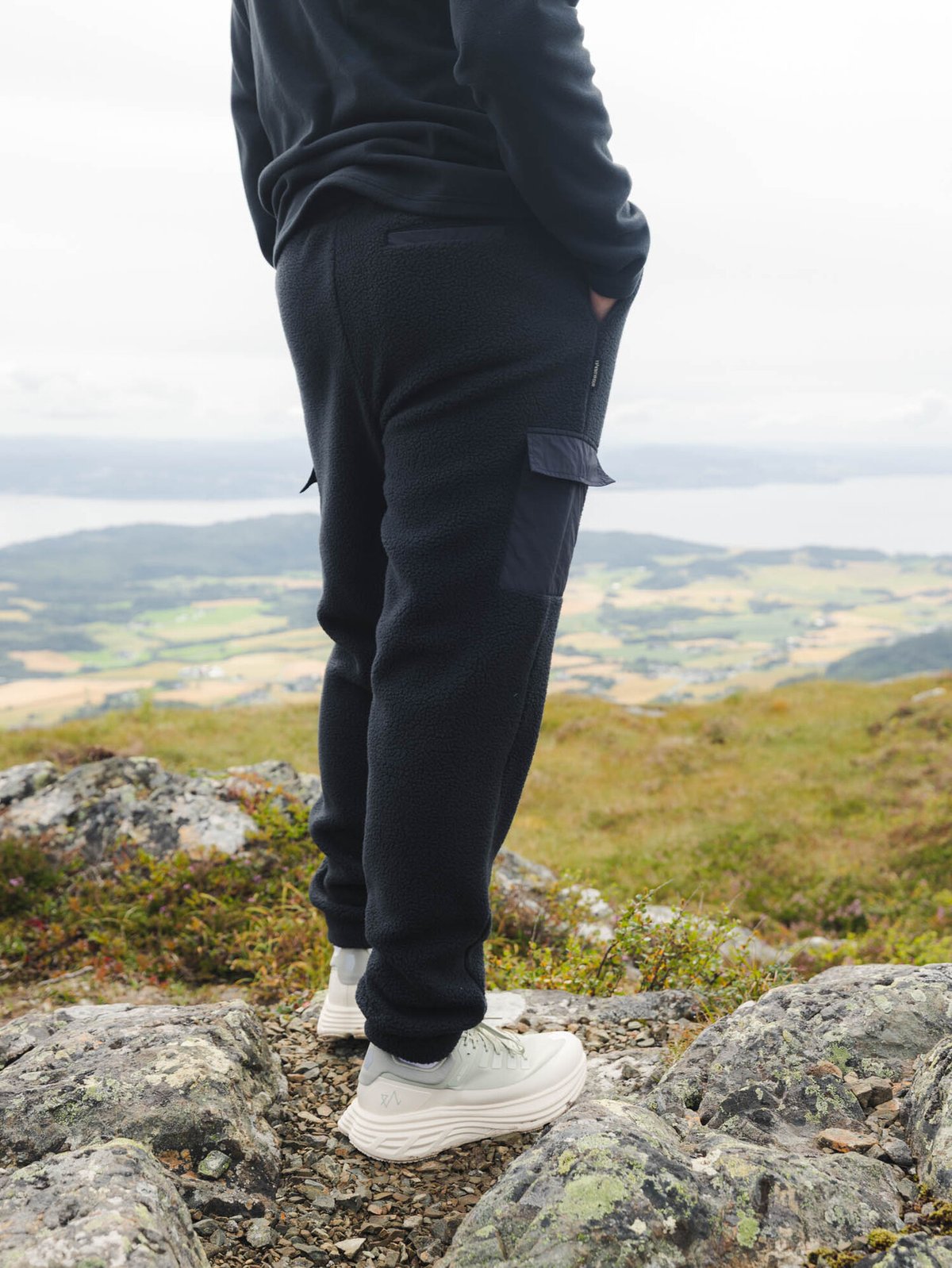 Twentyfour Mode Zac Fleece Bukse Sort