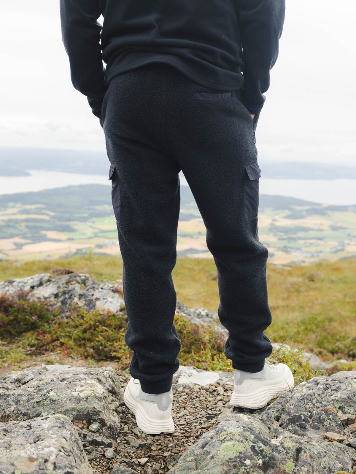 Twentyfour Mode Zac Fleece Bukse Sort