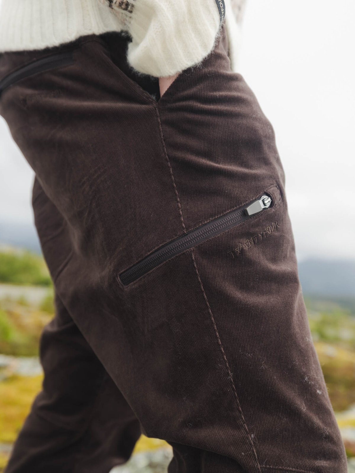 Twentyfour Aurora Cordbukse Mørk brun