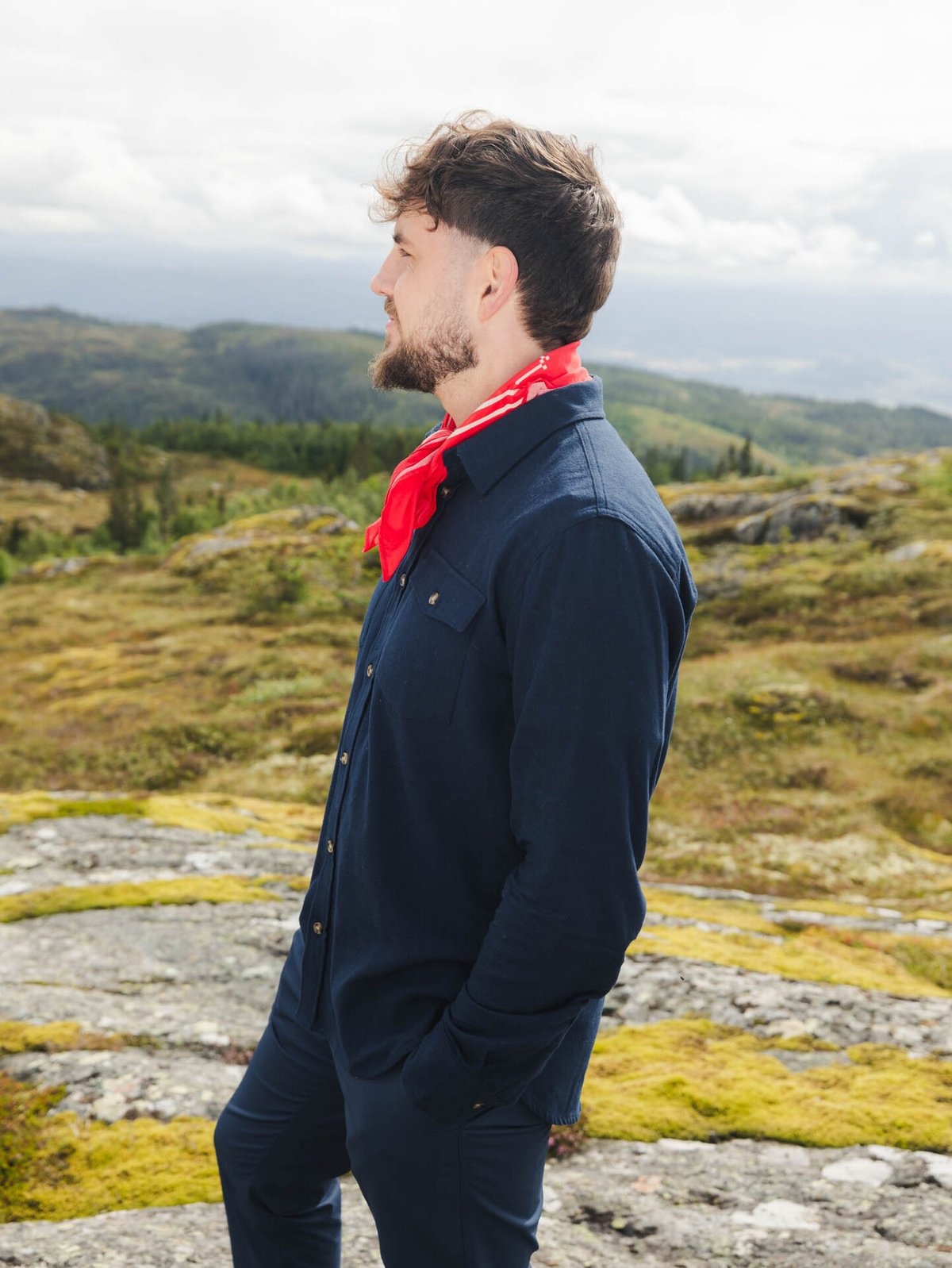 Twentyfour Aurora Flannel Skjorte Blå
