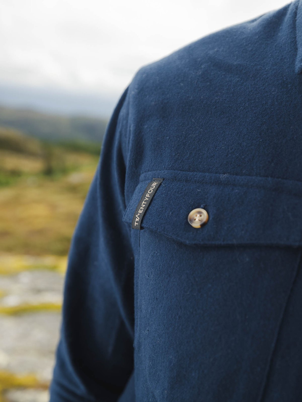 Twentyfour Aurora Flannel Skjorte Blå