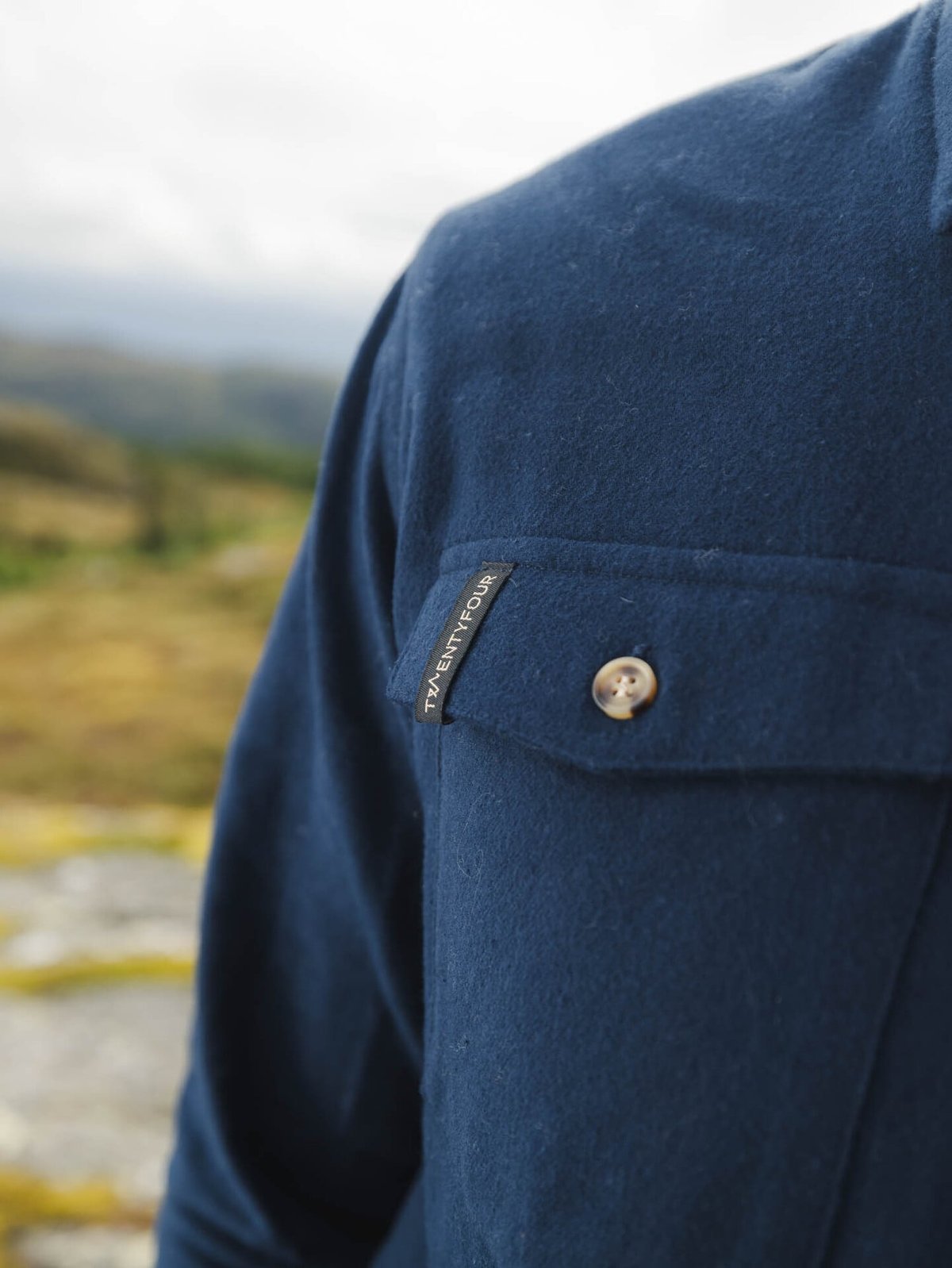 Twentyfour Aurora Flannel Skjorte Blå