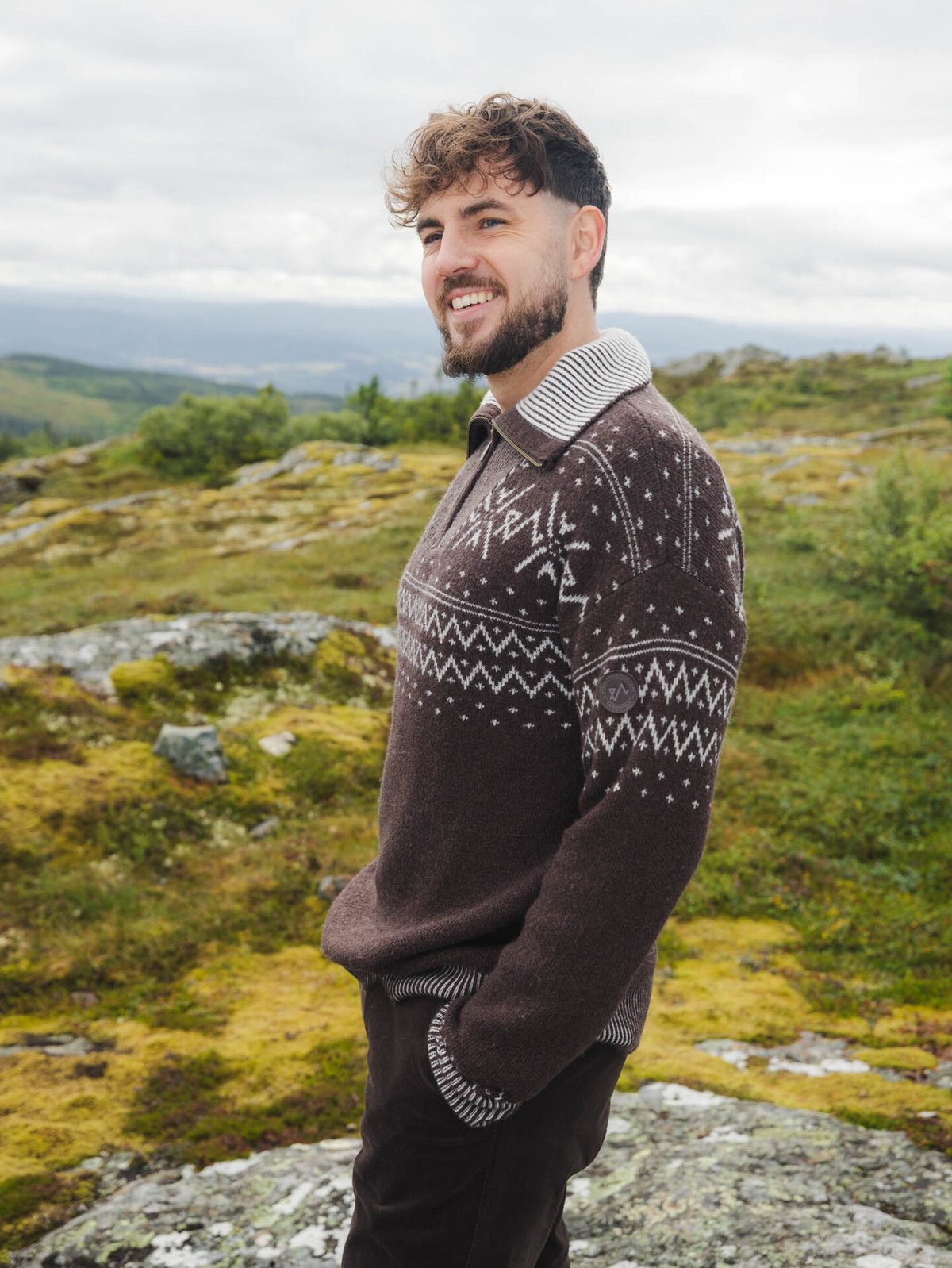 Twentyfour Legacy Half Zip Ullgenser Brun
