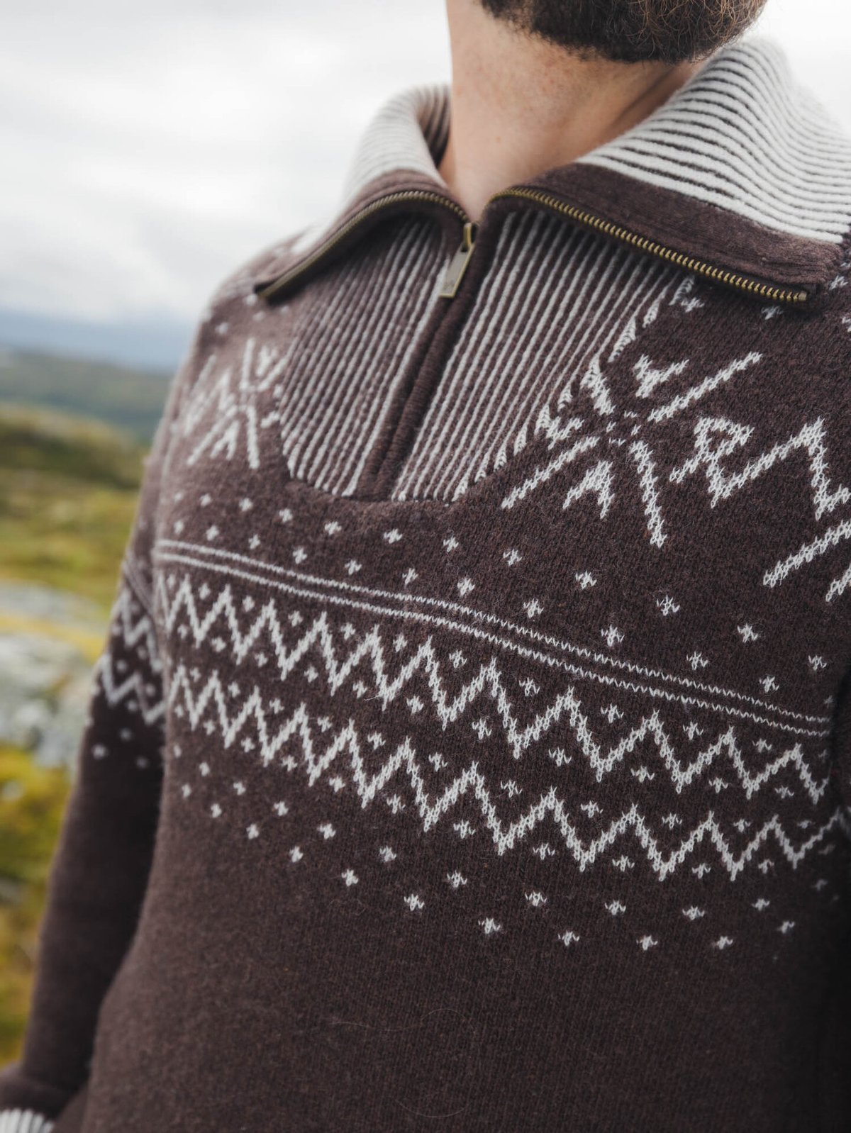 Twentyfour Legacy Half Zip Ullgenser Brun