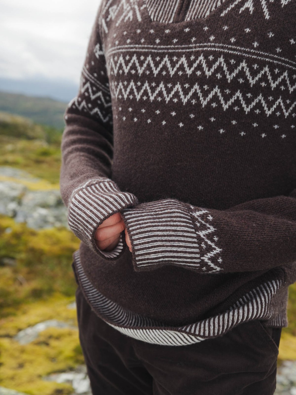 Twentyfour Legacy Half Zip Ullgenser Brun