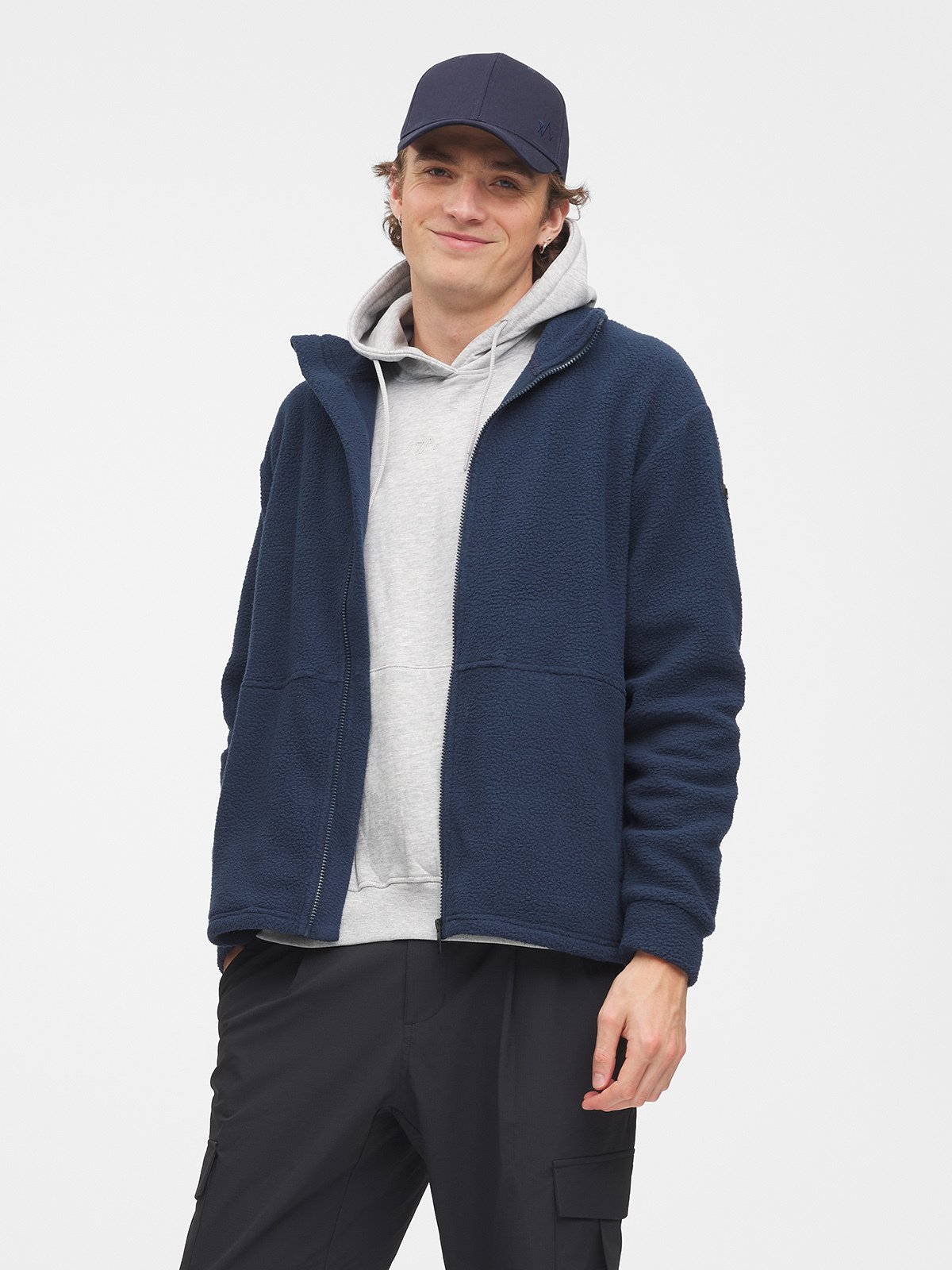 Twentyfour Mode Fleece Jakke Marine
