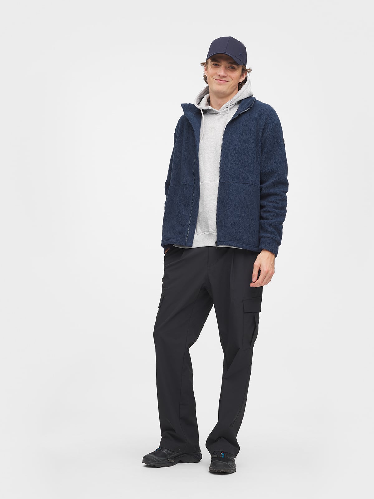 Twentyfour Mode Fleece Jakke Marine