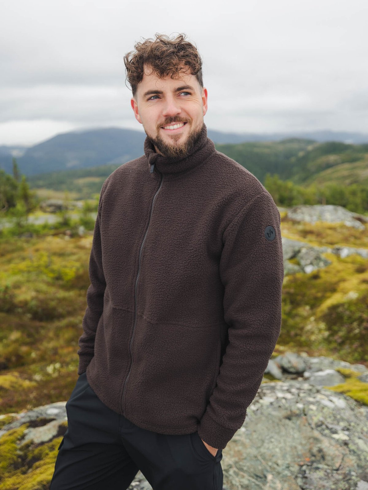 Twentyfour Mode Fleece Jakke Mørk Brun