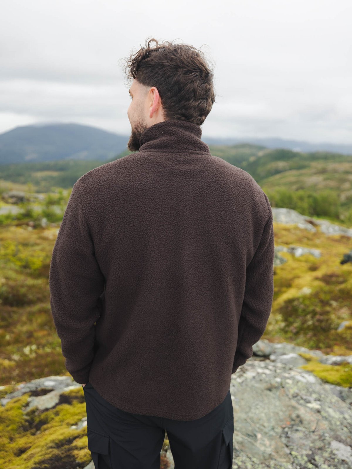 Twentyfour Mode Fleece Jakke Mørk Brun