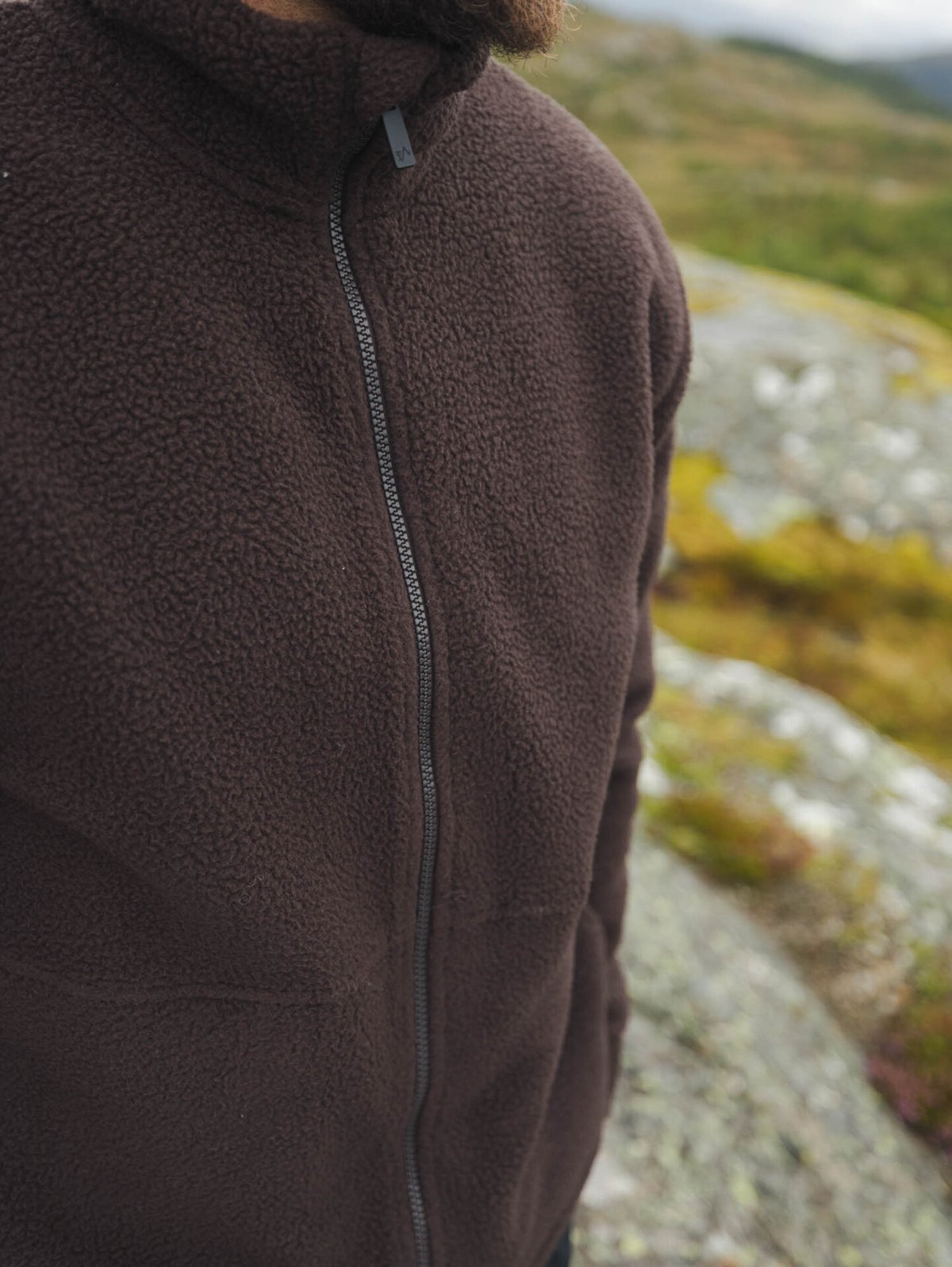 Twentyfour Mode Fleece Jakke Mørk Brun