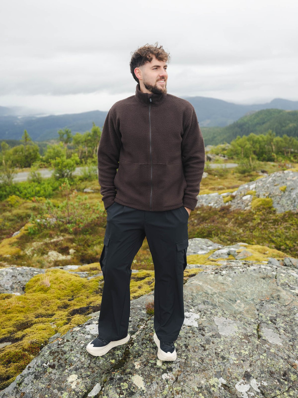 Twentyfour Mode Fleece Jakke Mørk Brun