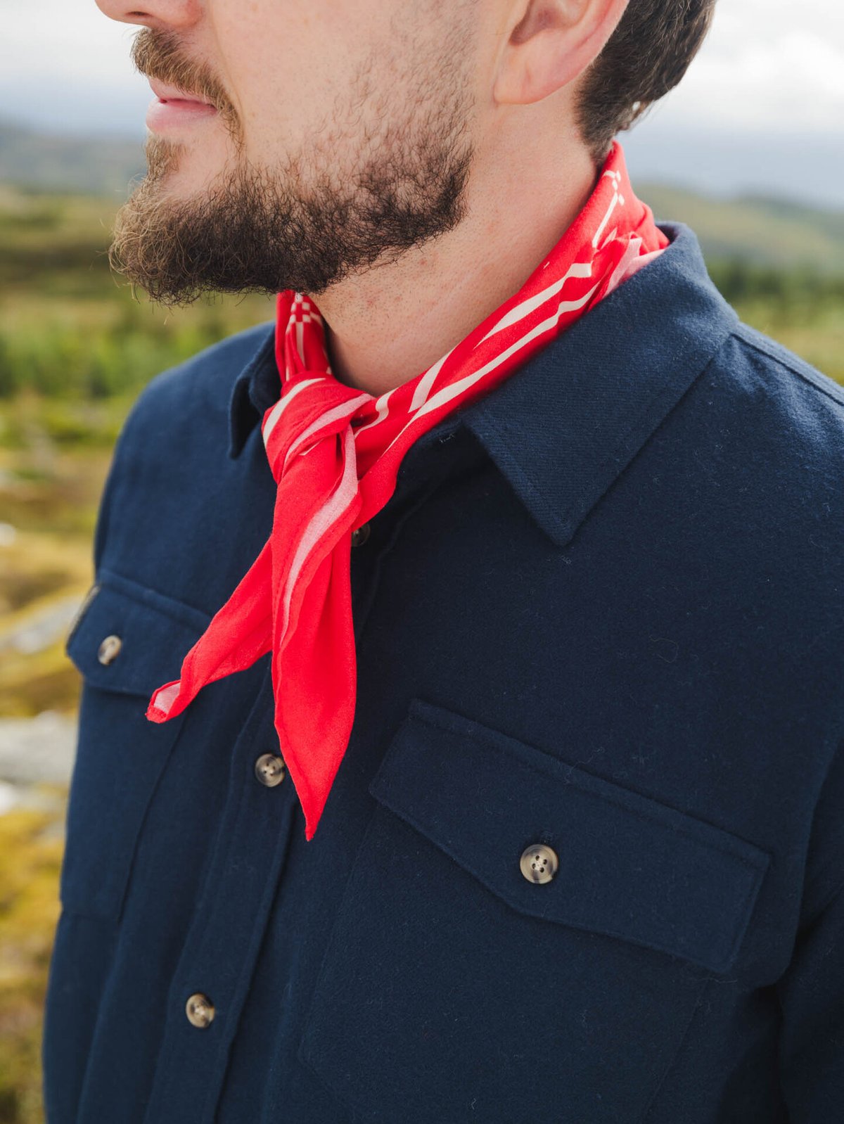 Twentyfour Legacy Bandana Skjerf Klar Rød