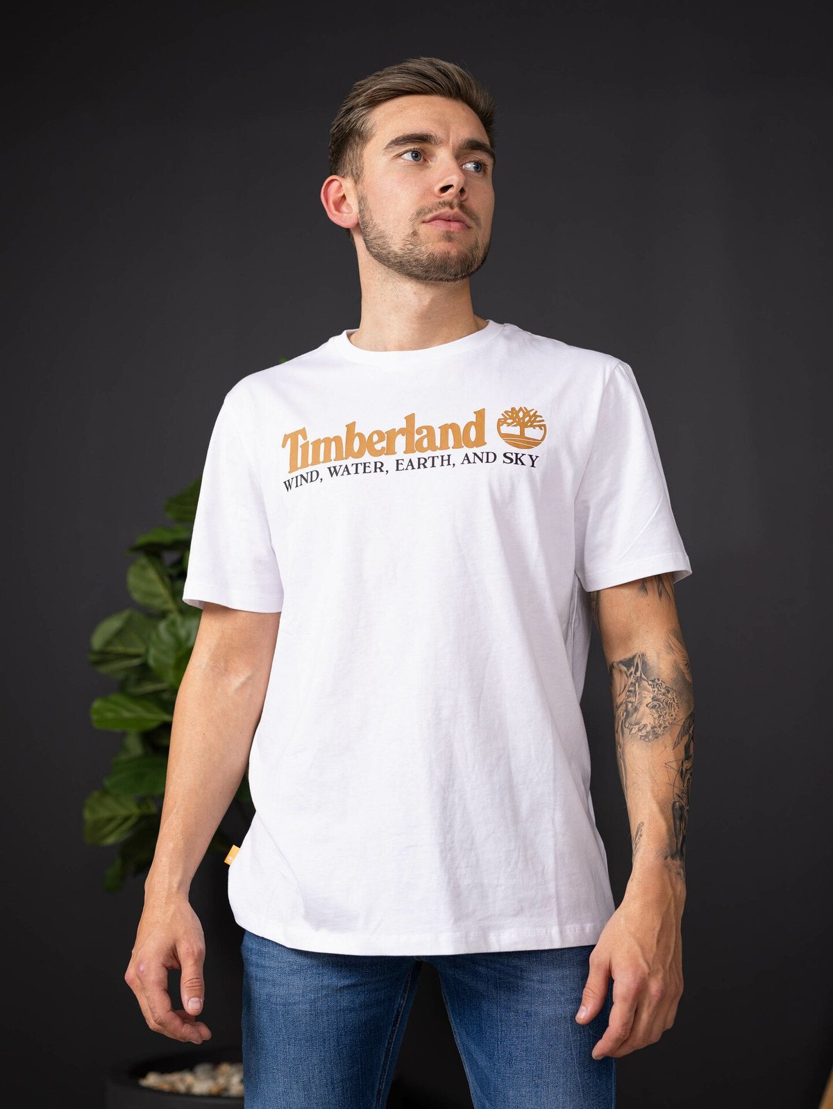 Timberland Short Sleeve Front Graphic Tee White