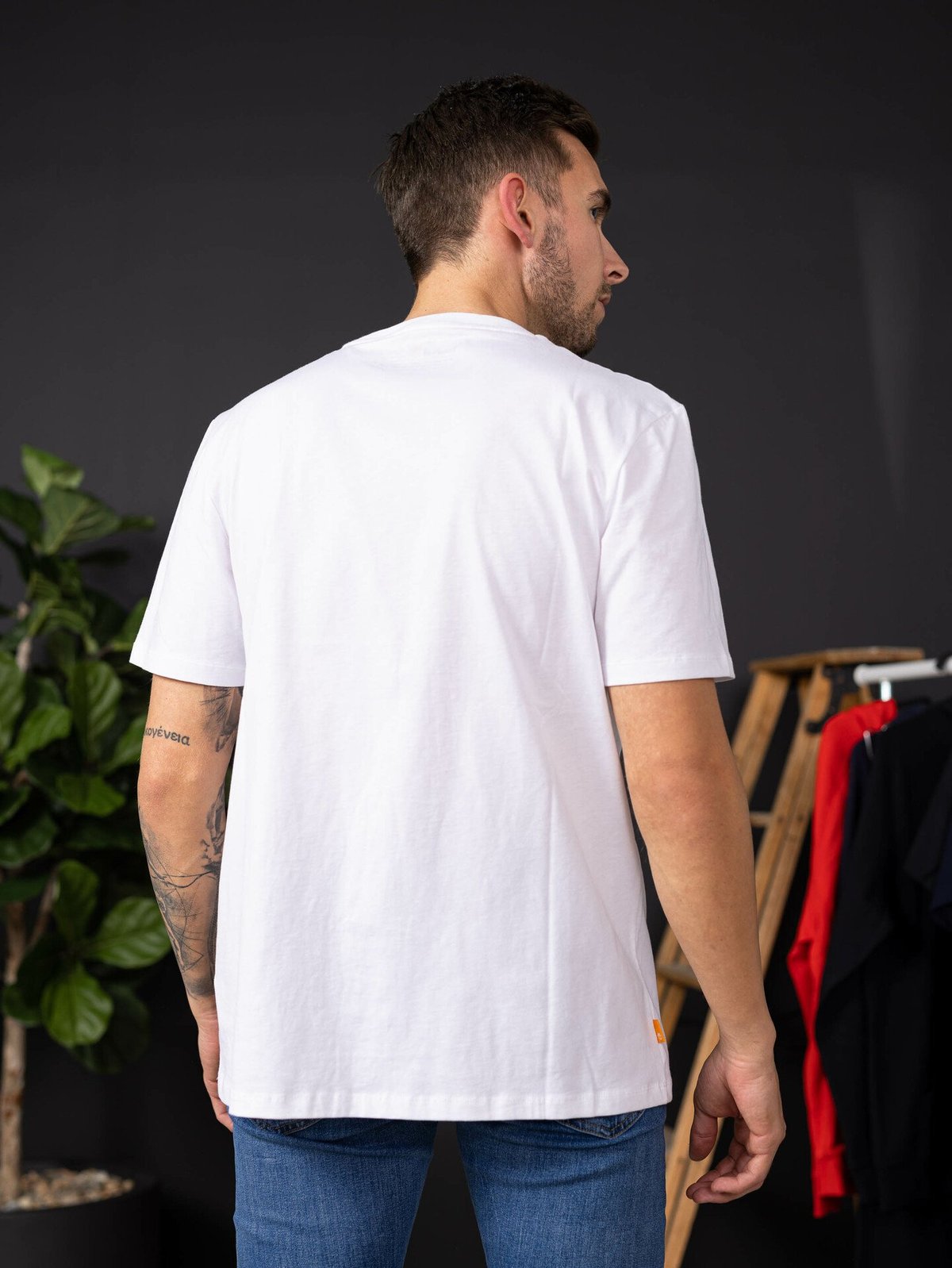 Timberland Short Sleeve Front Graphic Tee White