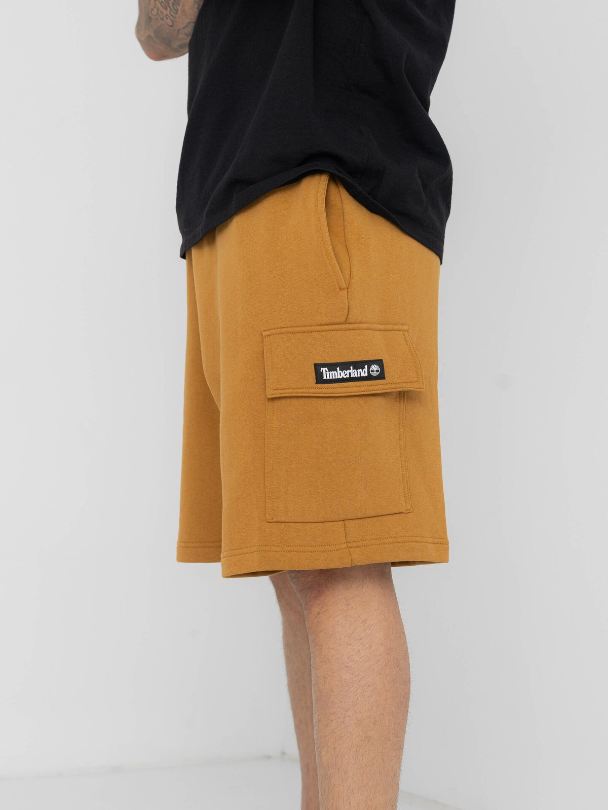 Timberland Woven Badge Sweatshort Brun