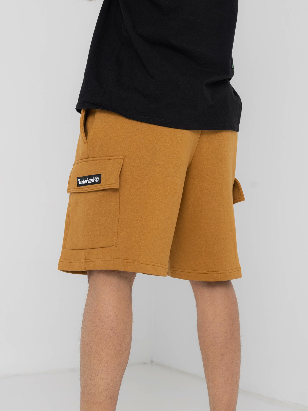 Timberland Woven Badge Sweatshort Brun