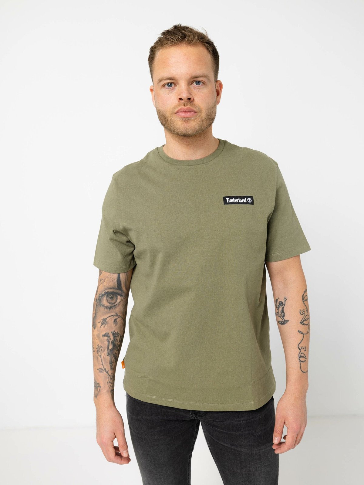 Timberland Woven Badge Tee Green