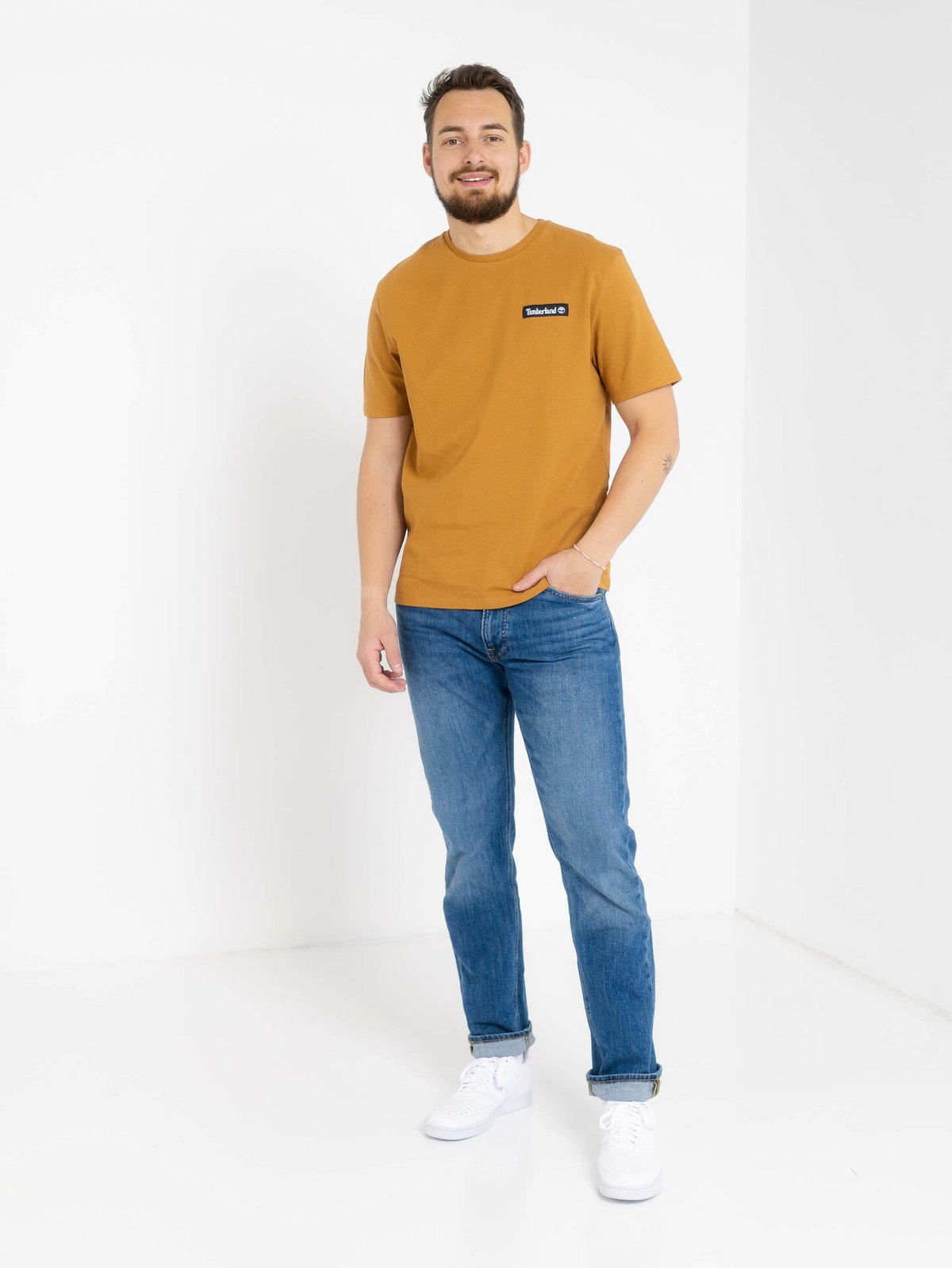 Timberland Woven Badge Tee Wheat Boot
