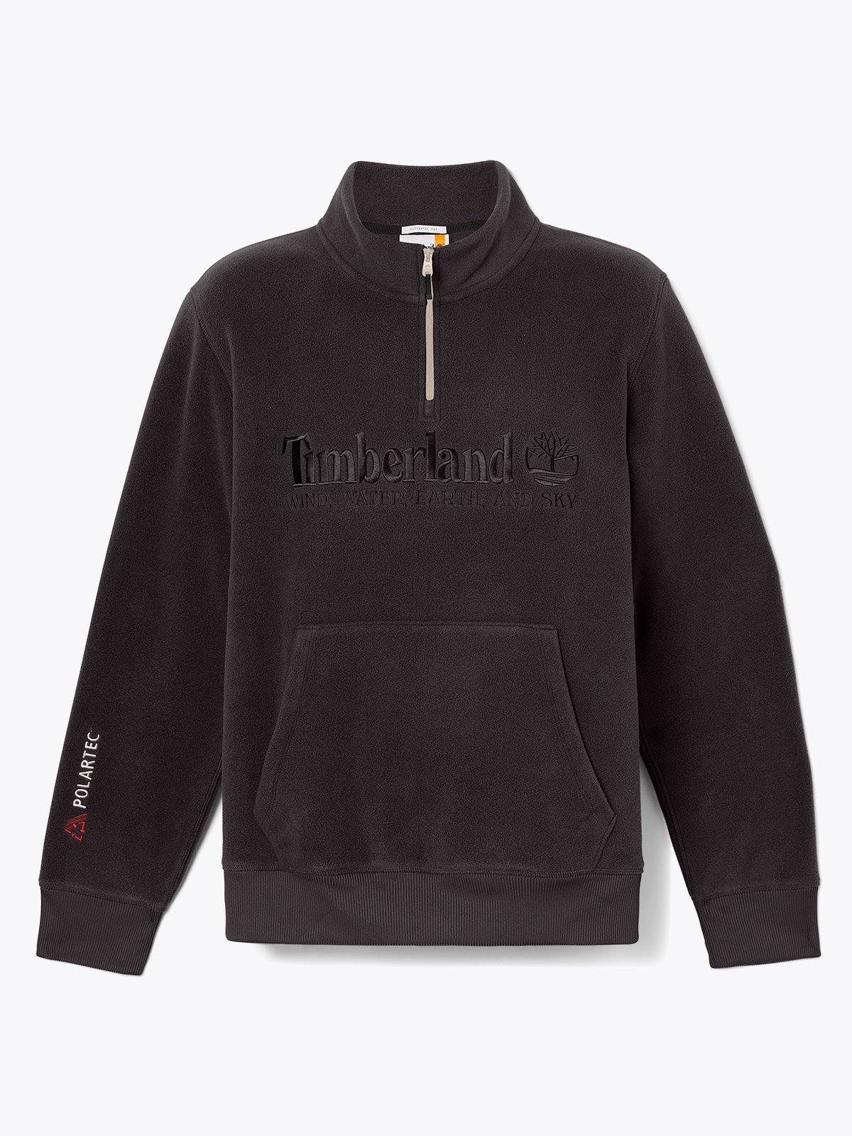 Timberland Linear Logo 1/4 Zip Polartec Sweat Black