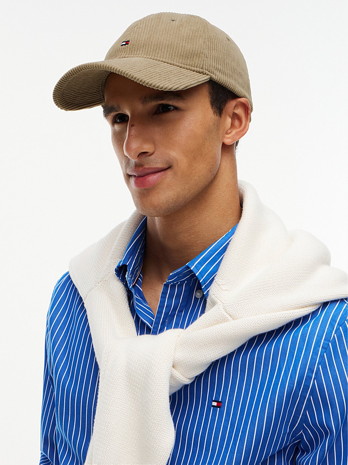 Tommy Hilfiger Flag Cord 6 Panel Cap Rustic Taupe