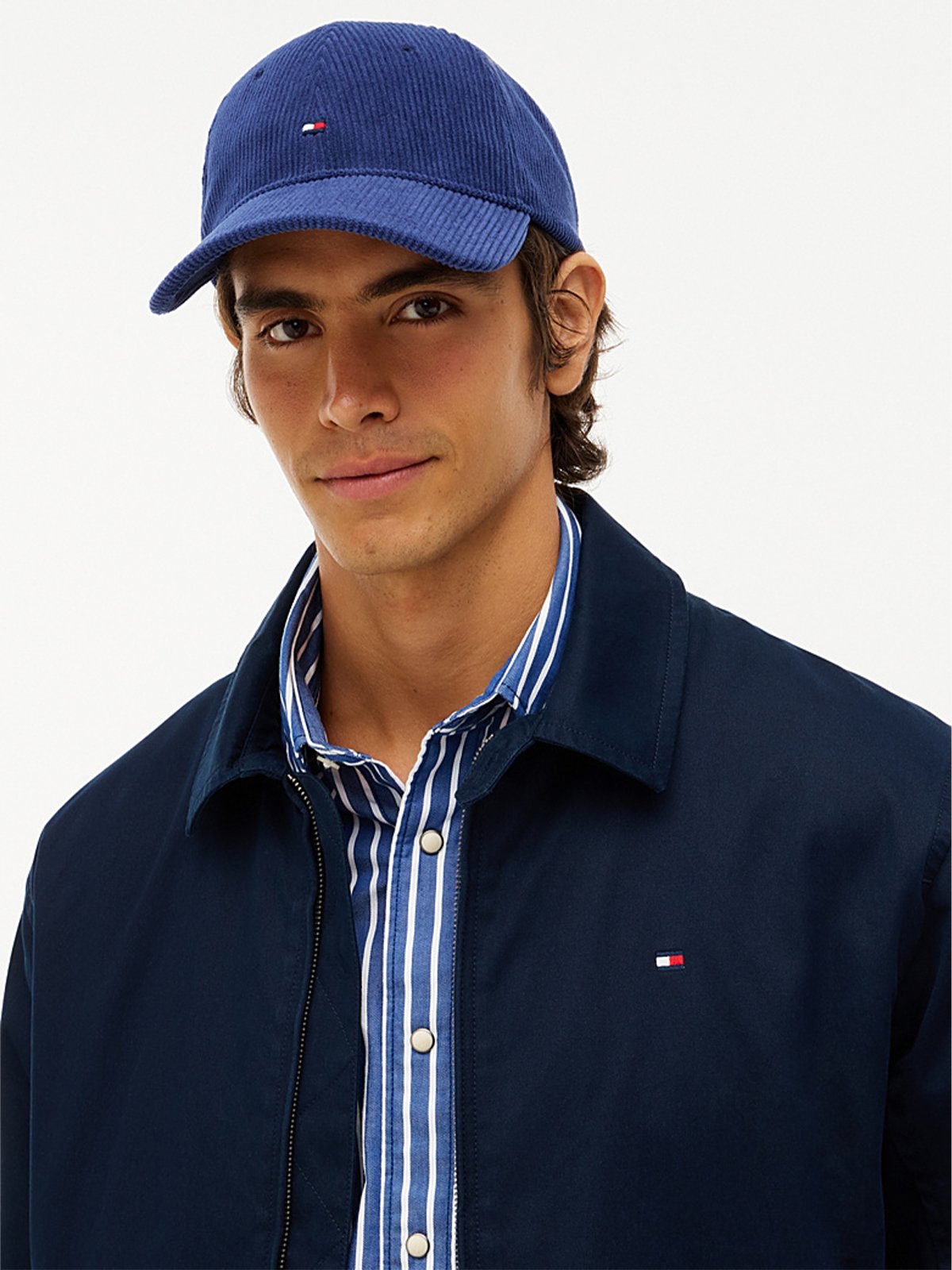 Tommy Hilfiger Flag Cord 6 Panel Cap Preppy Navy