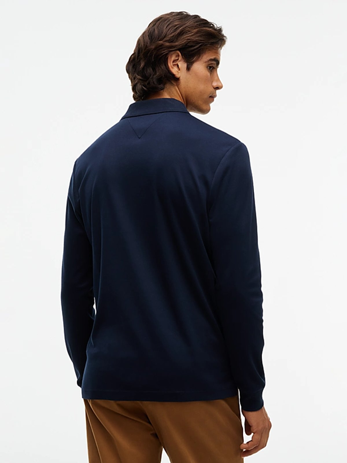 Tommy Hilfiger Liquid Cotton Regular Fit Long Sleeve Polo Blå