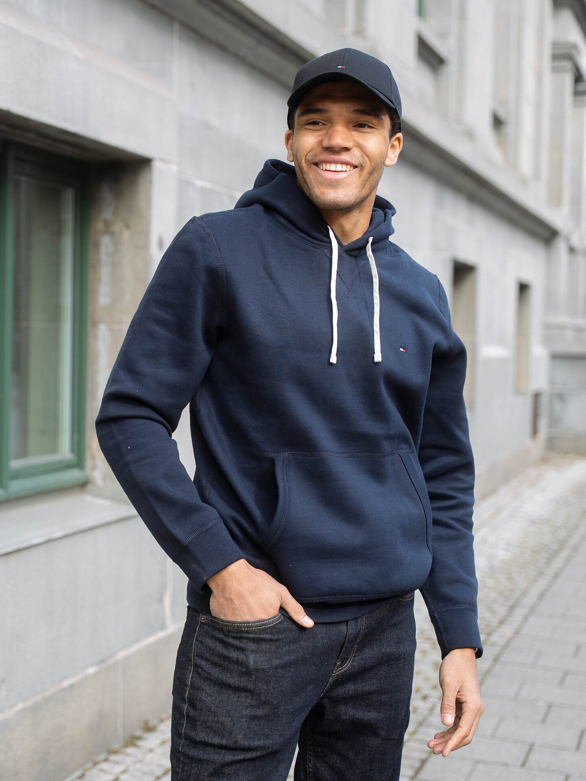 Tommy Hilfiger Classic Baseball Cap Flag Black