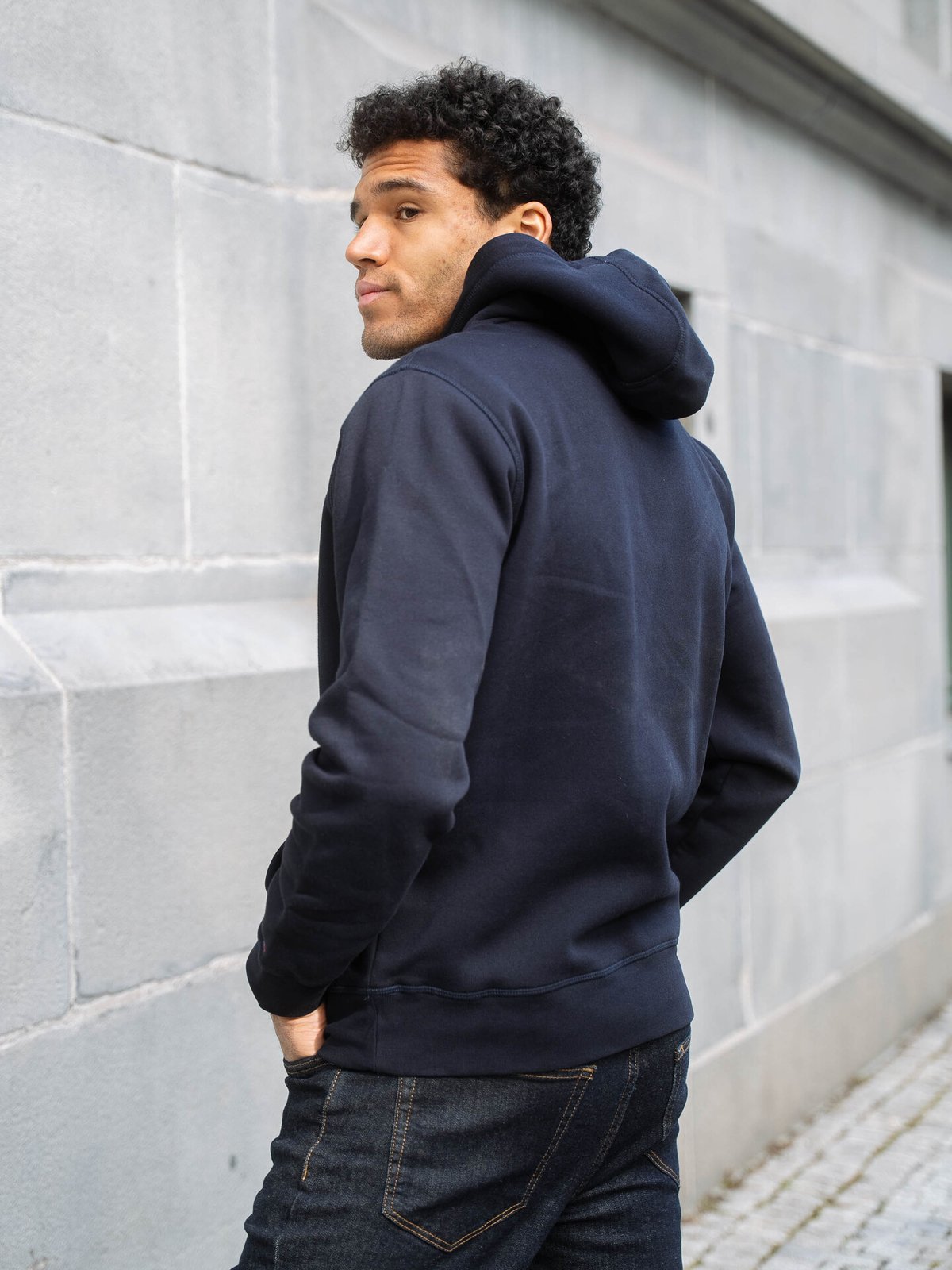 Tommy Hilfiger Core Tommy Logo Hoody Sky Captain