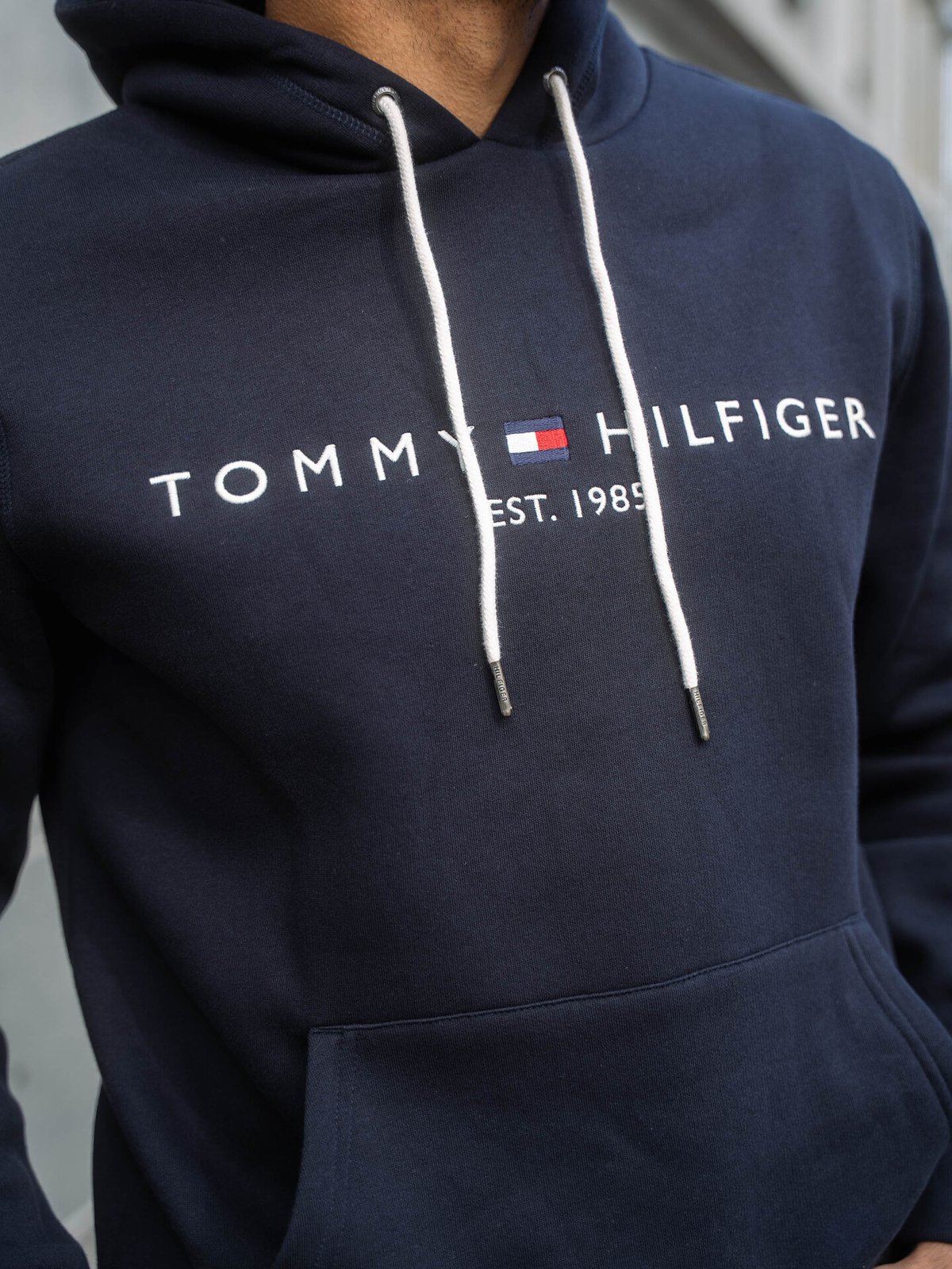 Tommy Hilfiger Core Tommy Logo Hoody Sky Captain