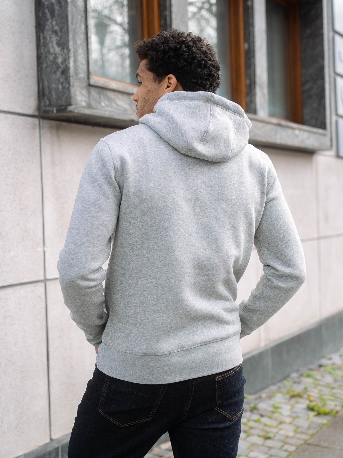 Tommy Hilfiger Core Tommy Logo Hoody Cloud Htr