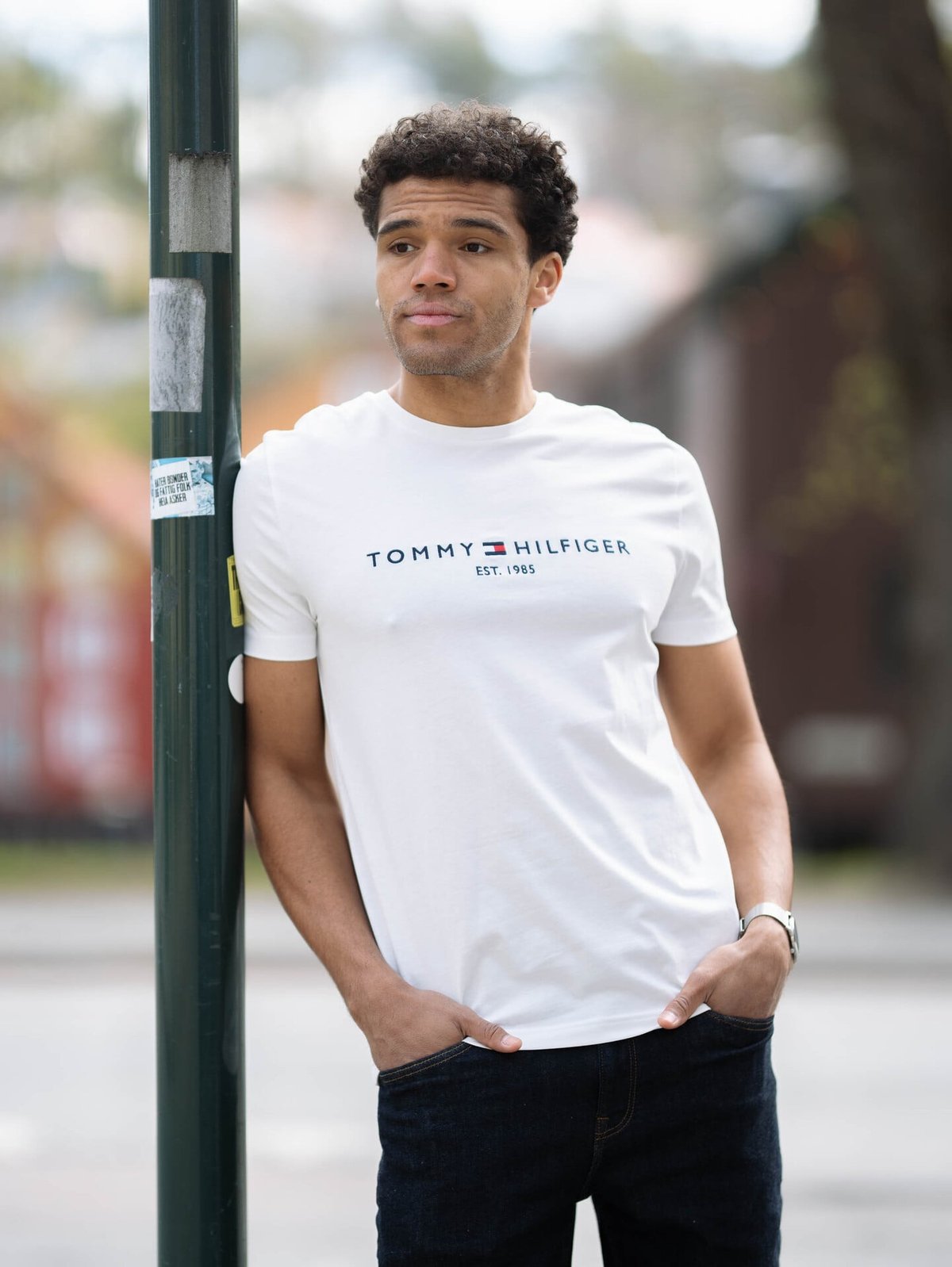 Tommy Hilfiger Core Tommy Logo Tee Snow White