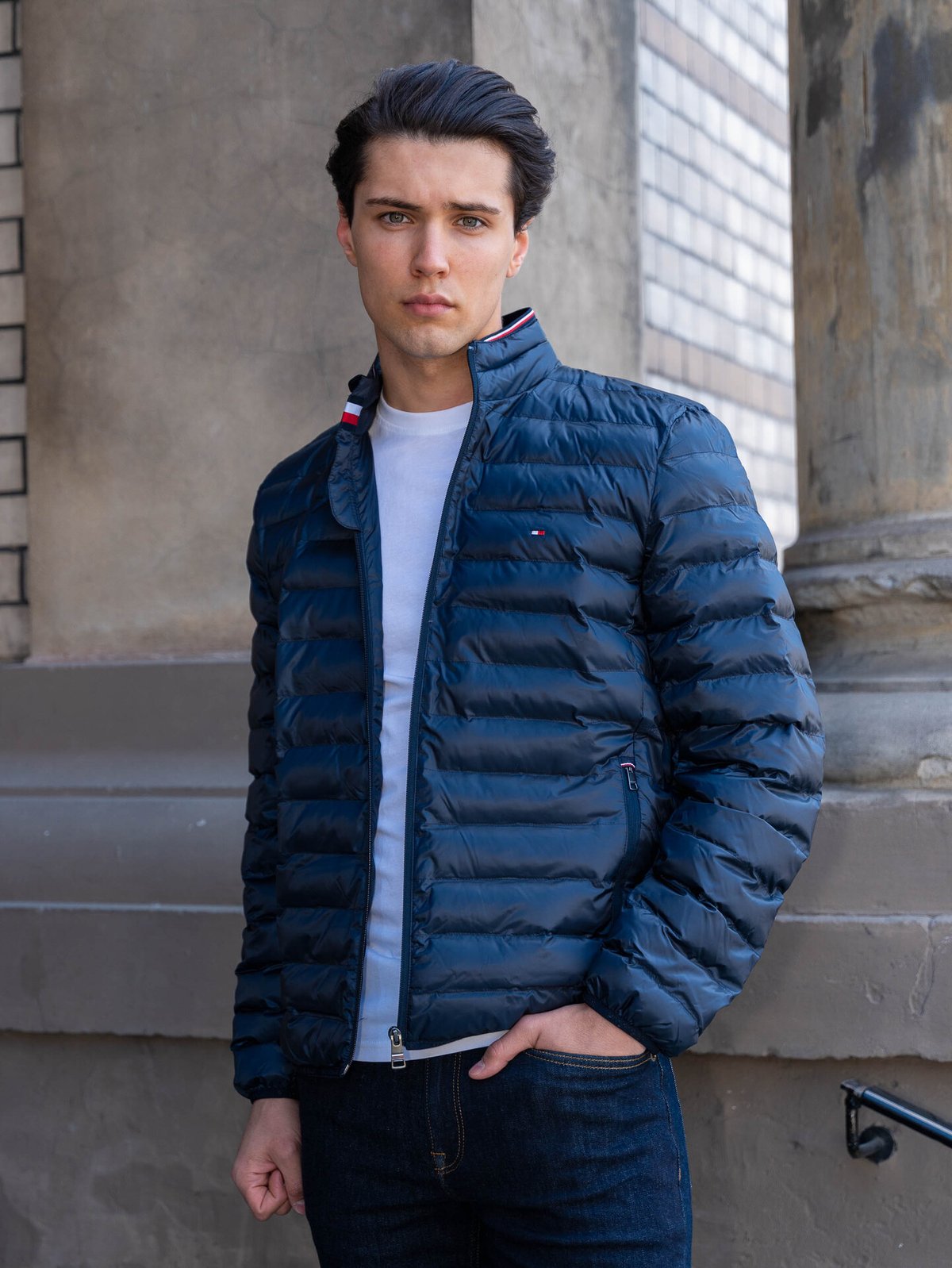 Tommy Hilfiger Core Packable Recycled Jacket Navy