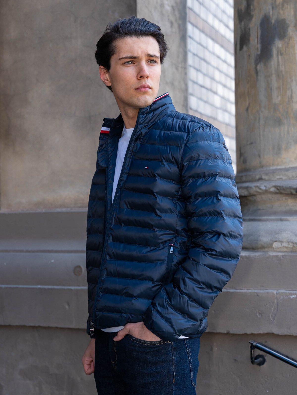 Tommy Hilfiger Core Packable Recycled Jacket Navy