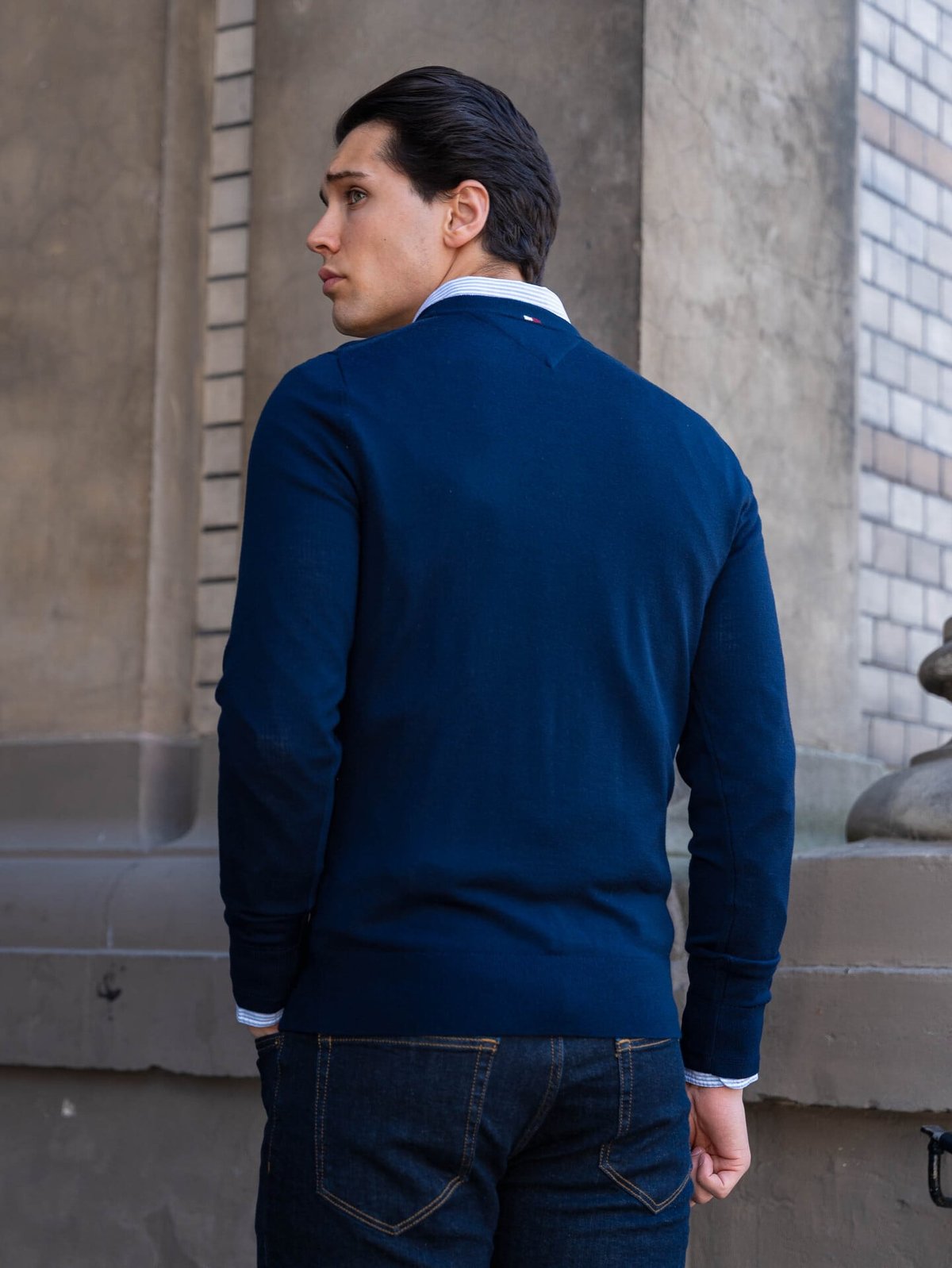 Tommy Hilfiger DC Fine Gauge Merino Crew Neck Desert Sky