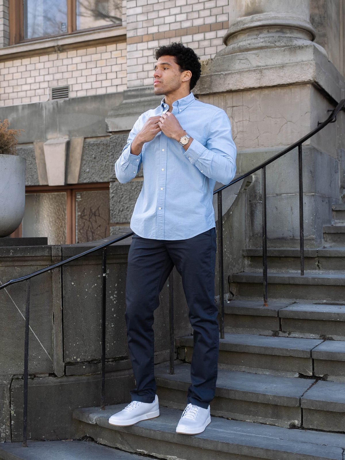 Tommy Hilfiger Solid Heritage Oxford RF Shirt Aegean Sea