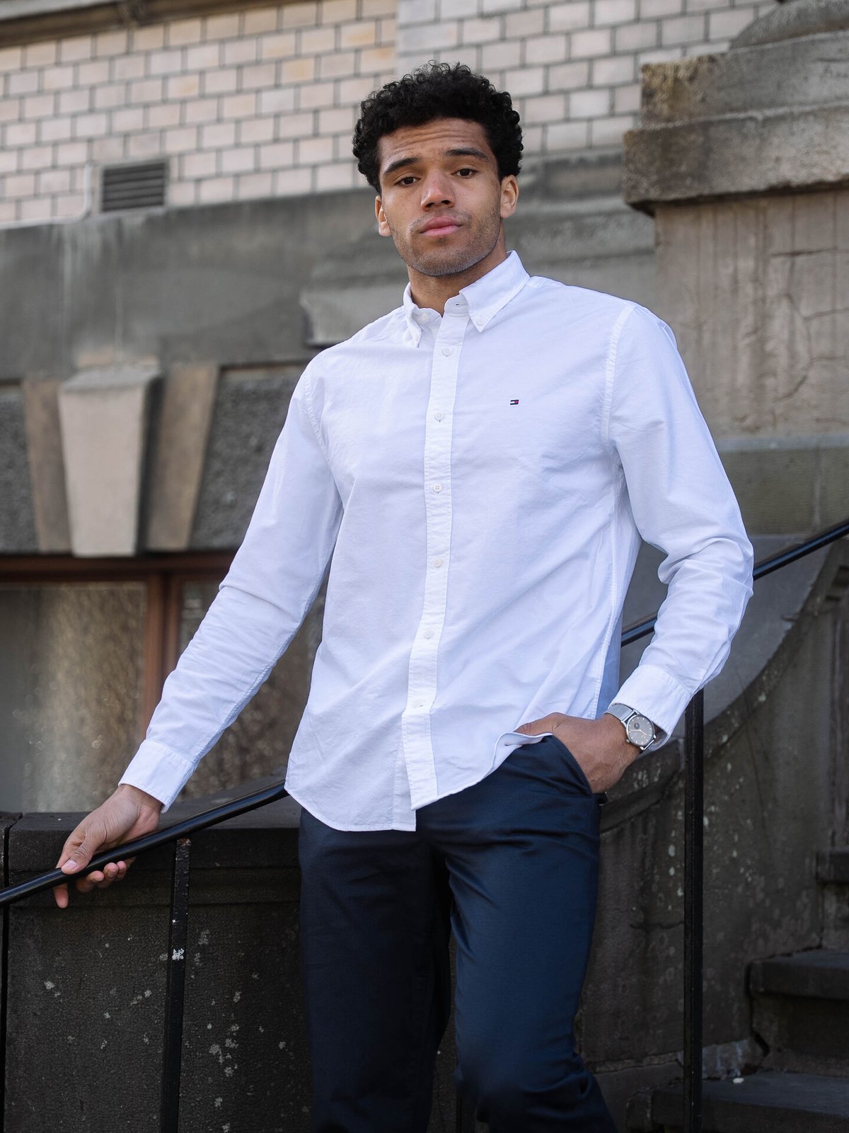 Tommy Hilfiger Solid Heritage Oxford RF Shirt Optic White