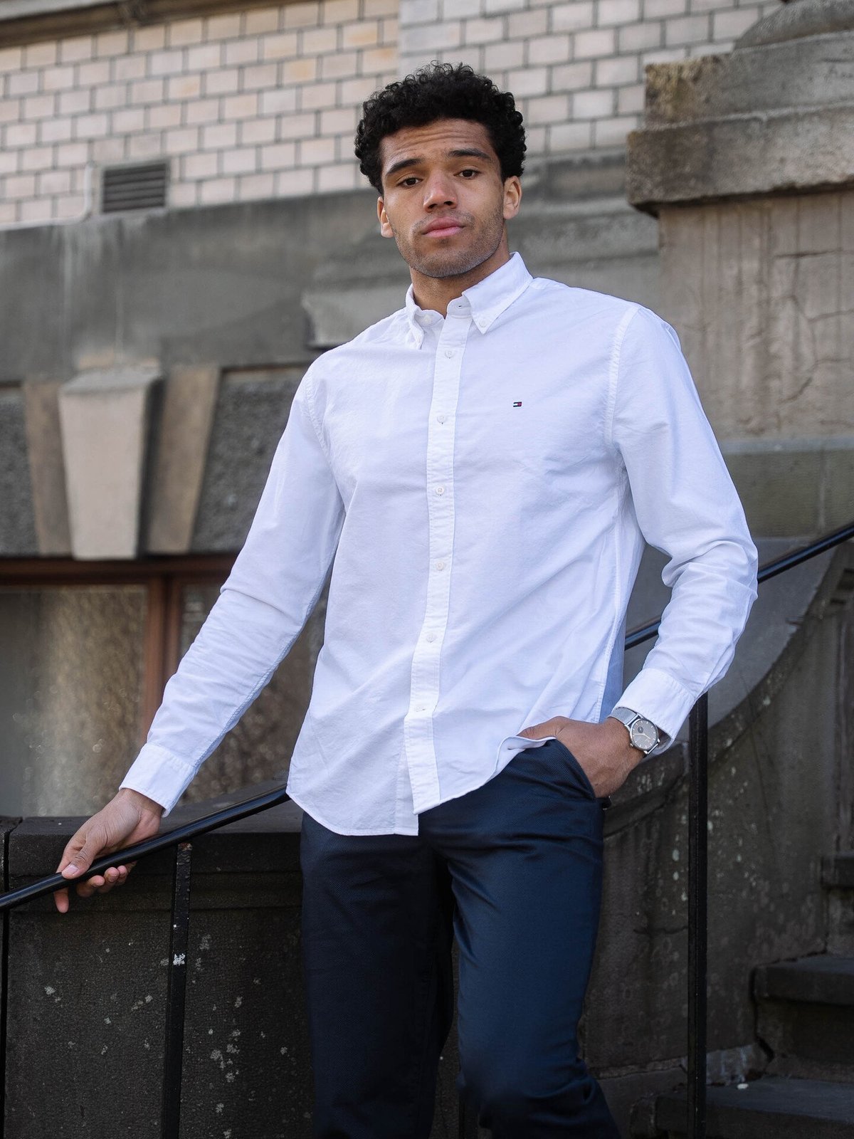 Tommy Hilfiger Solid Heritage Oxford RF Shirt Optic White