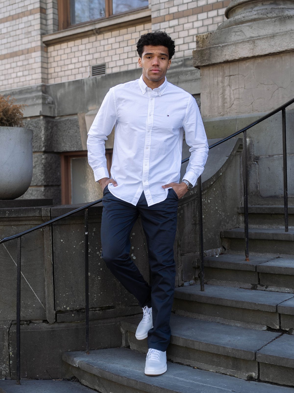 Tommy Hilfiger Solid Heritage Oxford RF Shirt Optic White