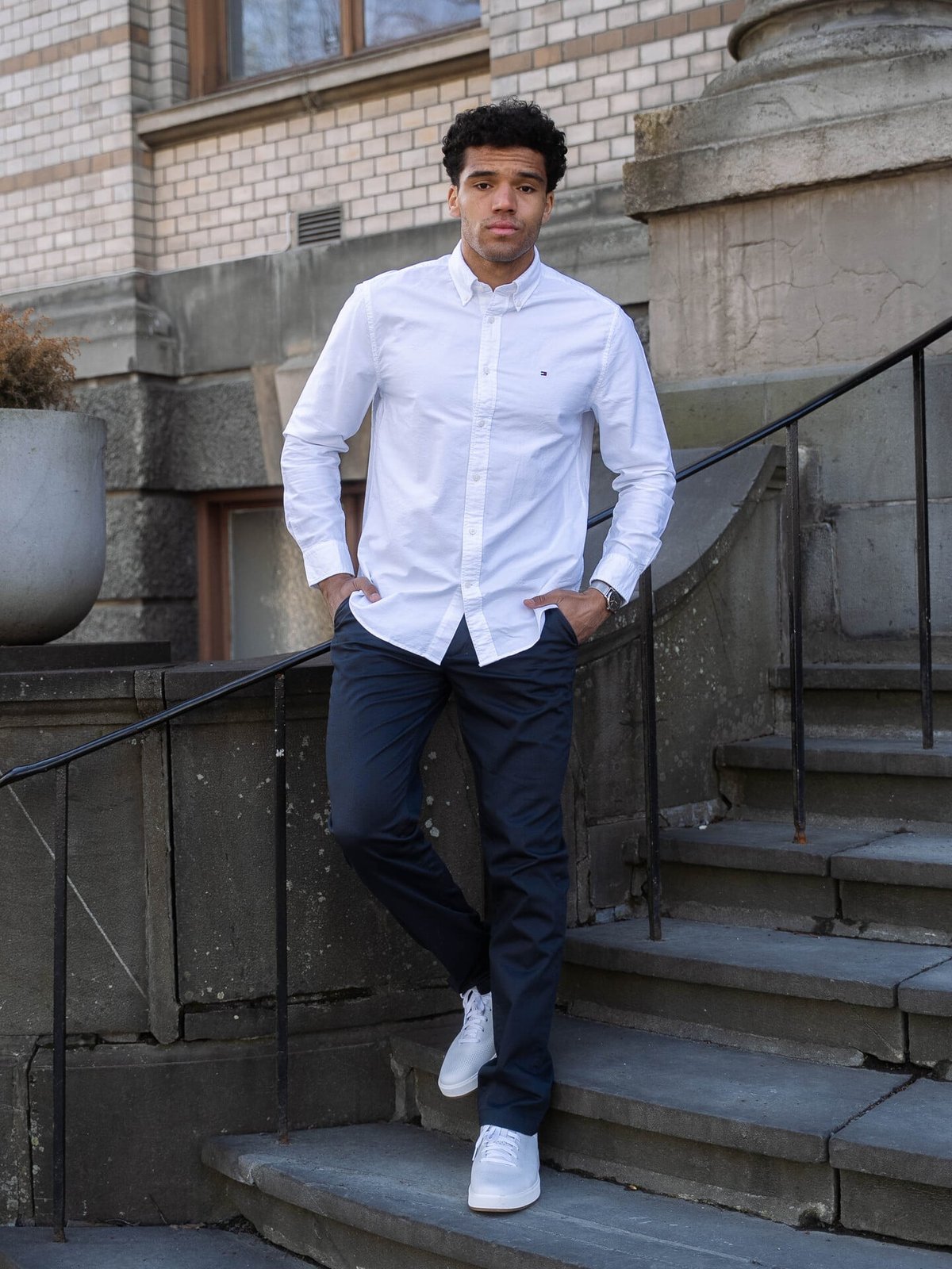 Tommy Hilfiger Solid Heritage Oxford RF Shirt Optic White