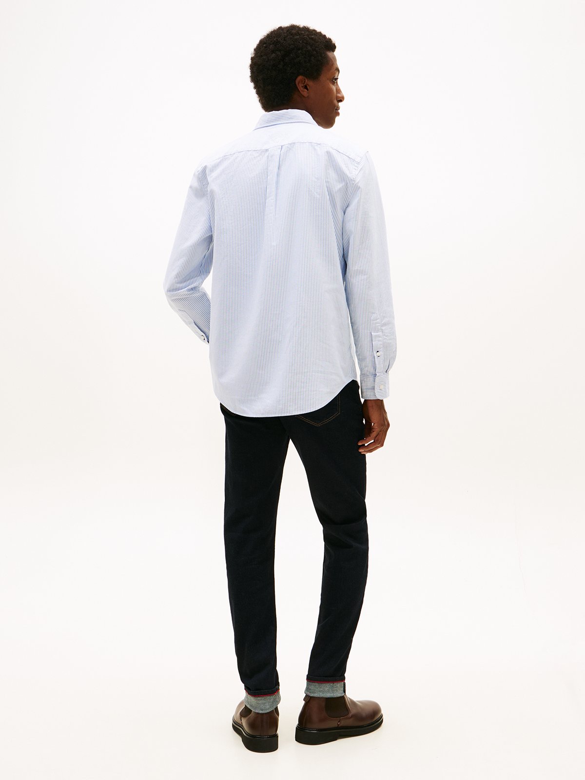 Tommy Hilfiger Heritage Oxford Stripe Regular Fit Shirt Blå