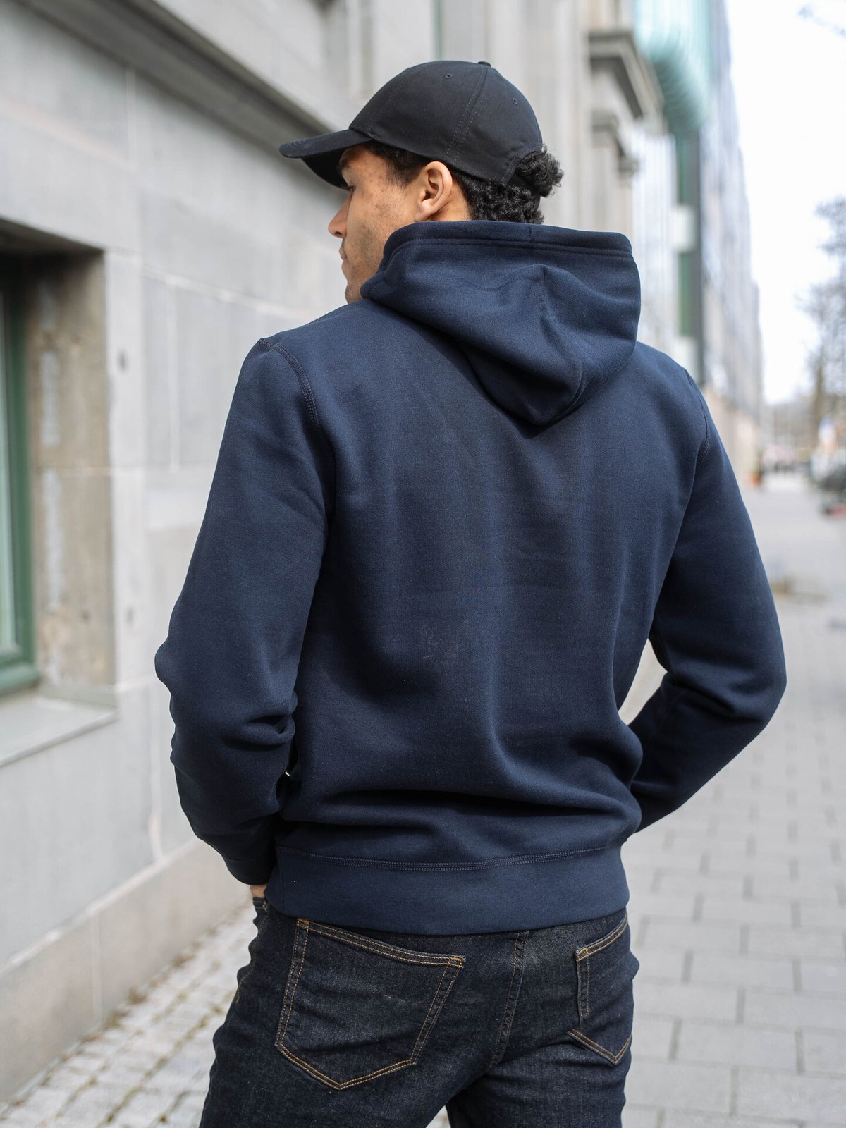 Tommy Hilfiger Essential Fleece Hoody Navy Blue